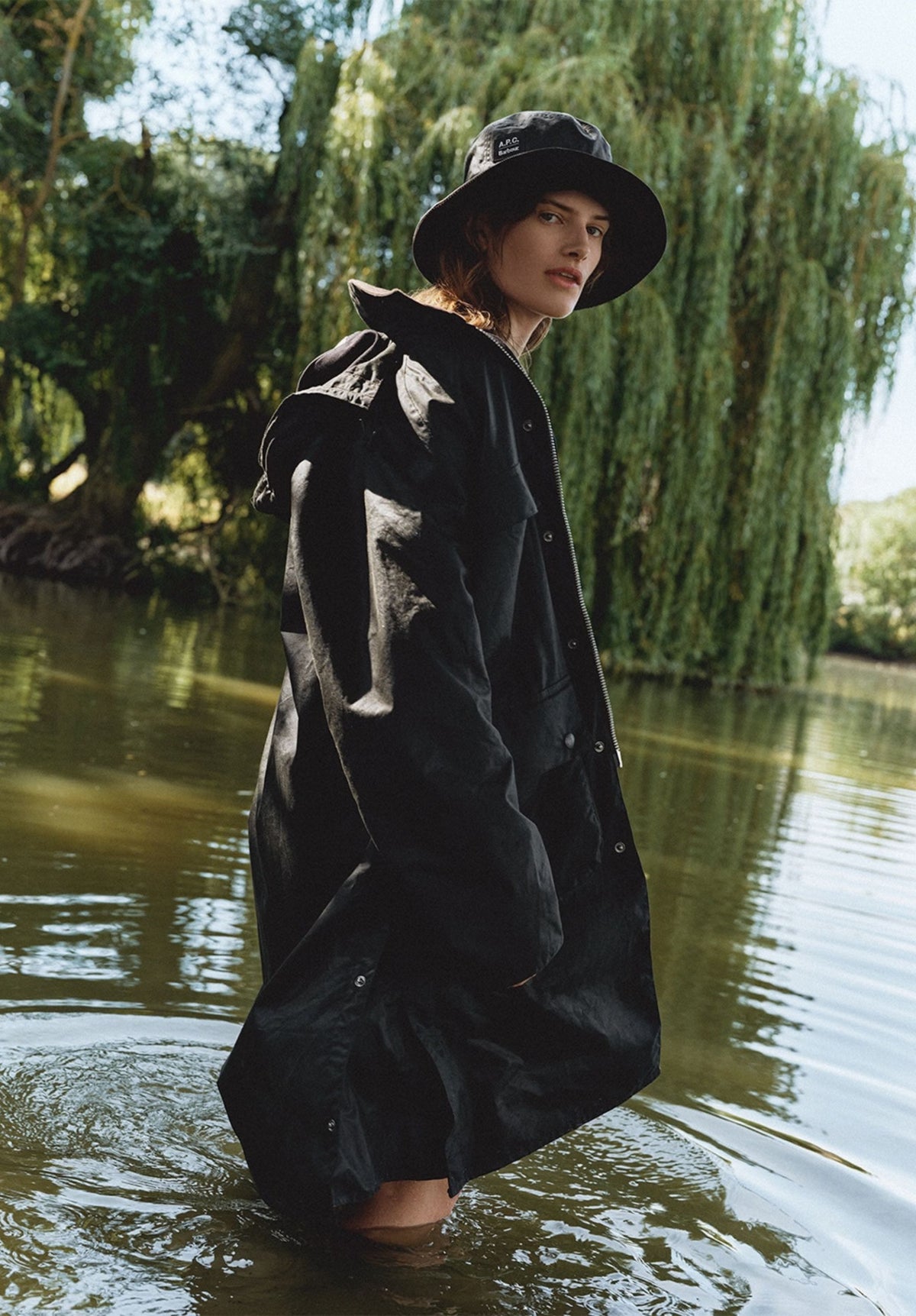 Long Sugarlump Bedale Wax Jacket A.P.C X Barbour