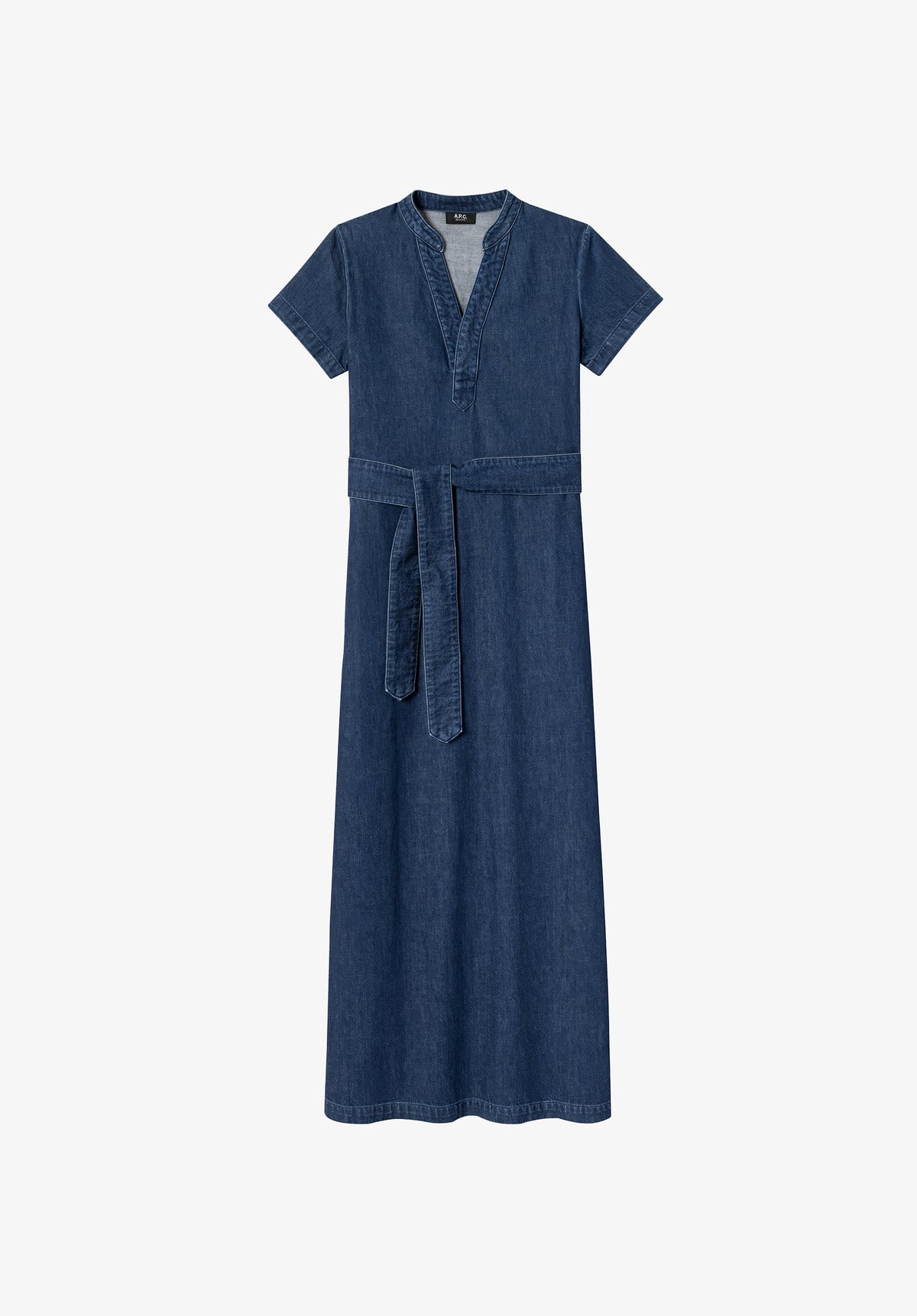 apc blue dress Annelie Black Dress With Sheer