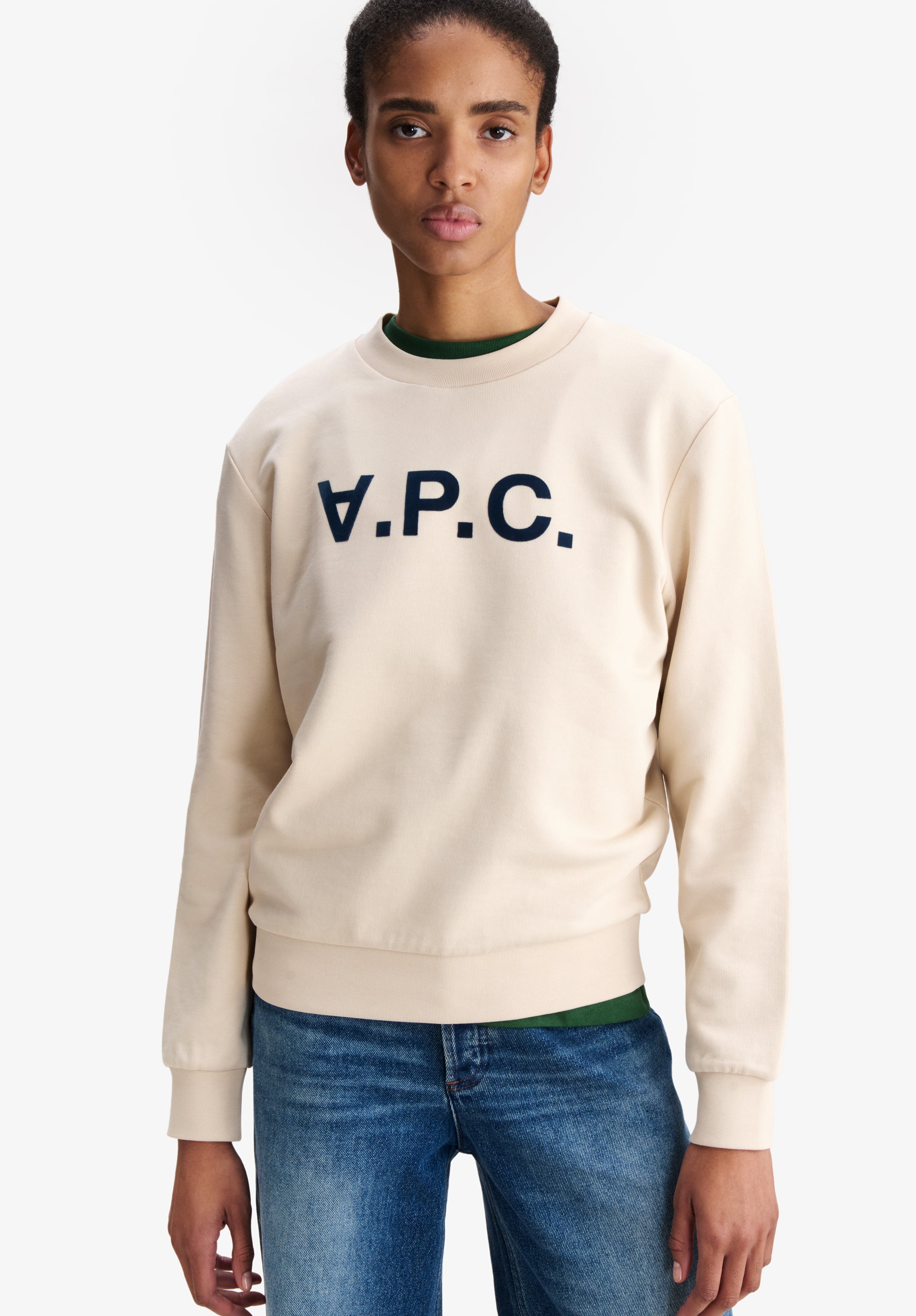 Grey sweatshirt with V.P.C. logo - 6