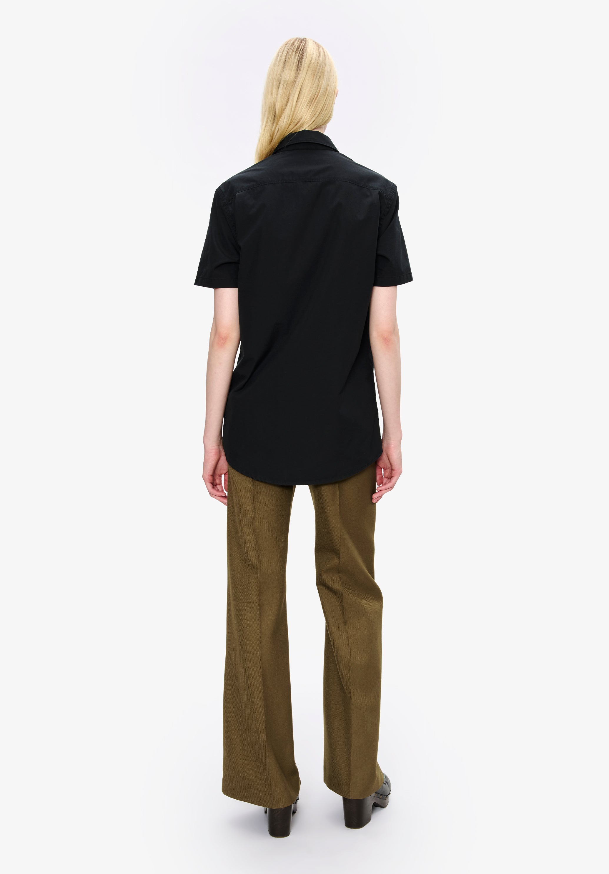 Poplin short-sleeve shirt - 3