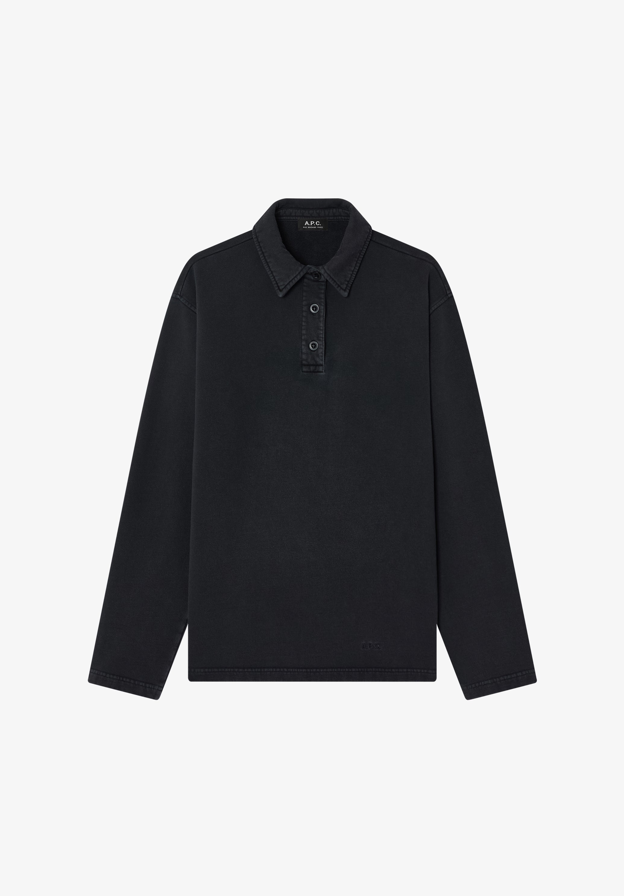 Long-sleeve unisex polo shirt | A.P.C.