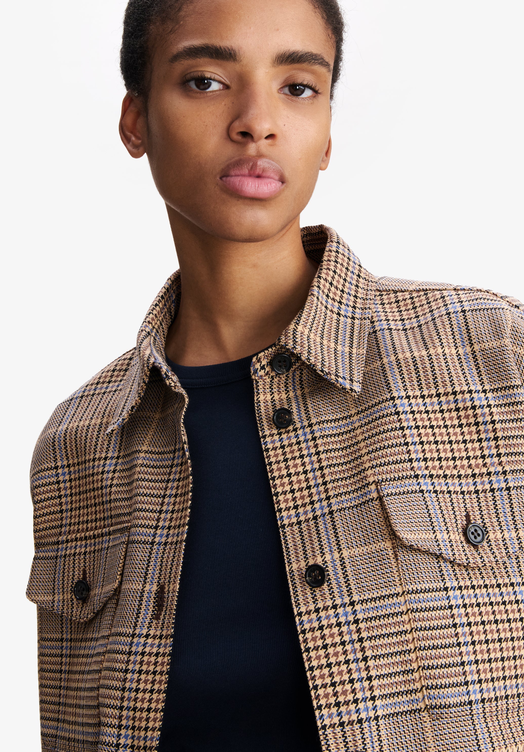 Brown check jacket - 3
