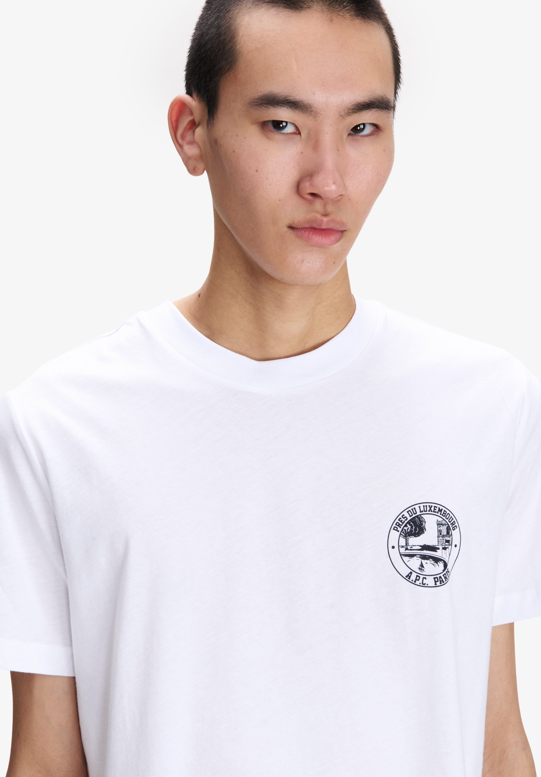 White t-shirt with garden logo - 3