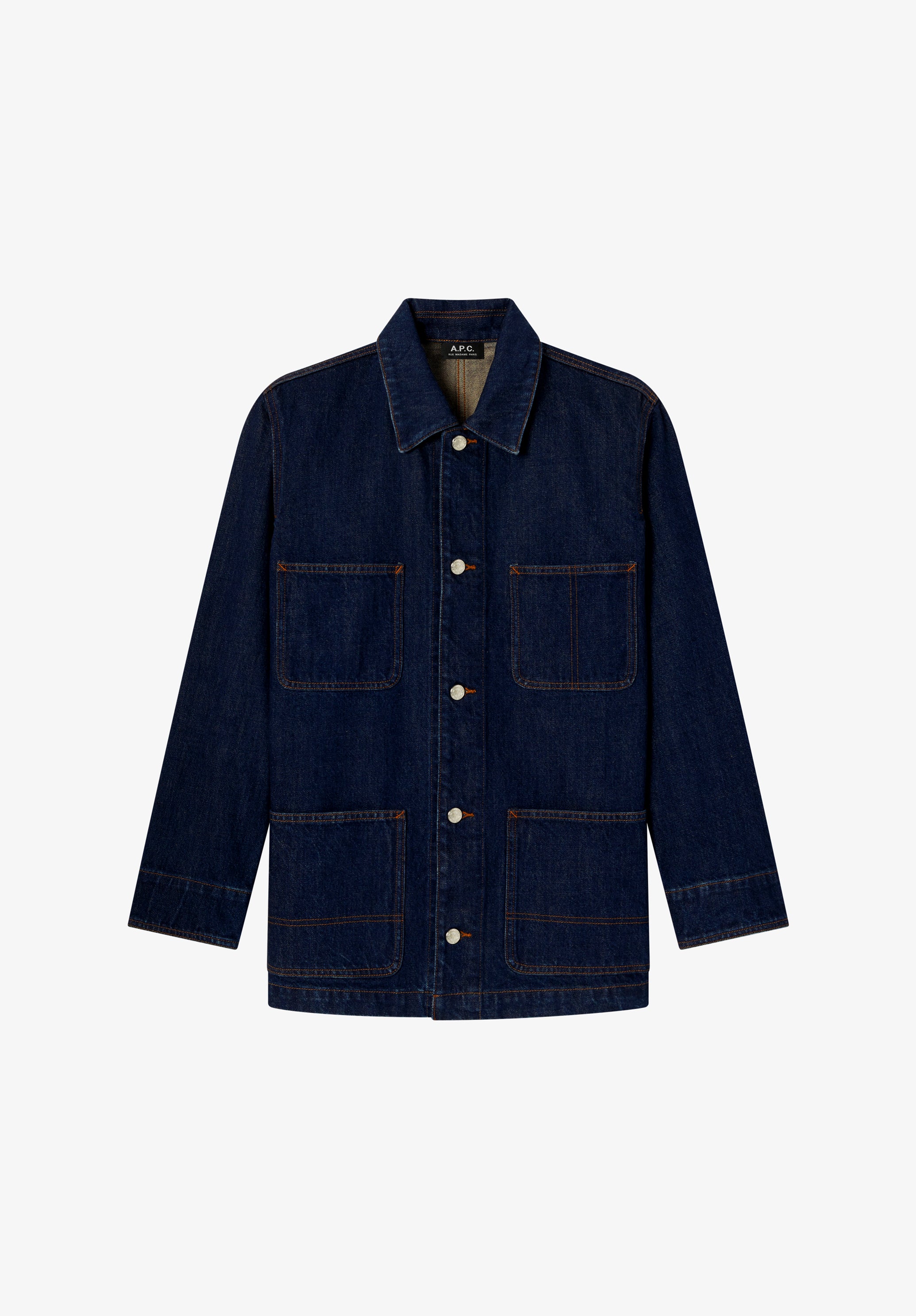 Faded Japanese denim workwear jacket - 0