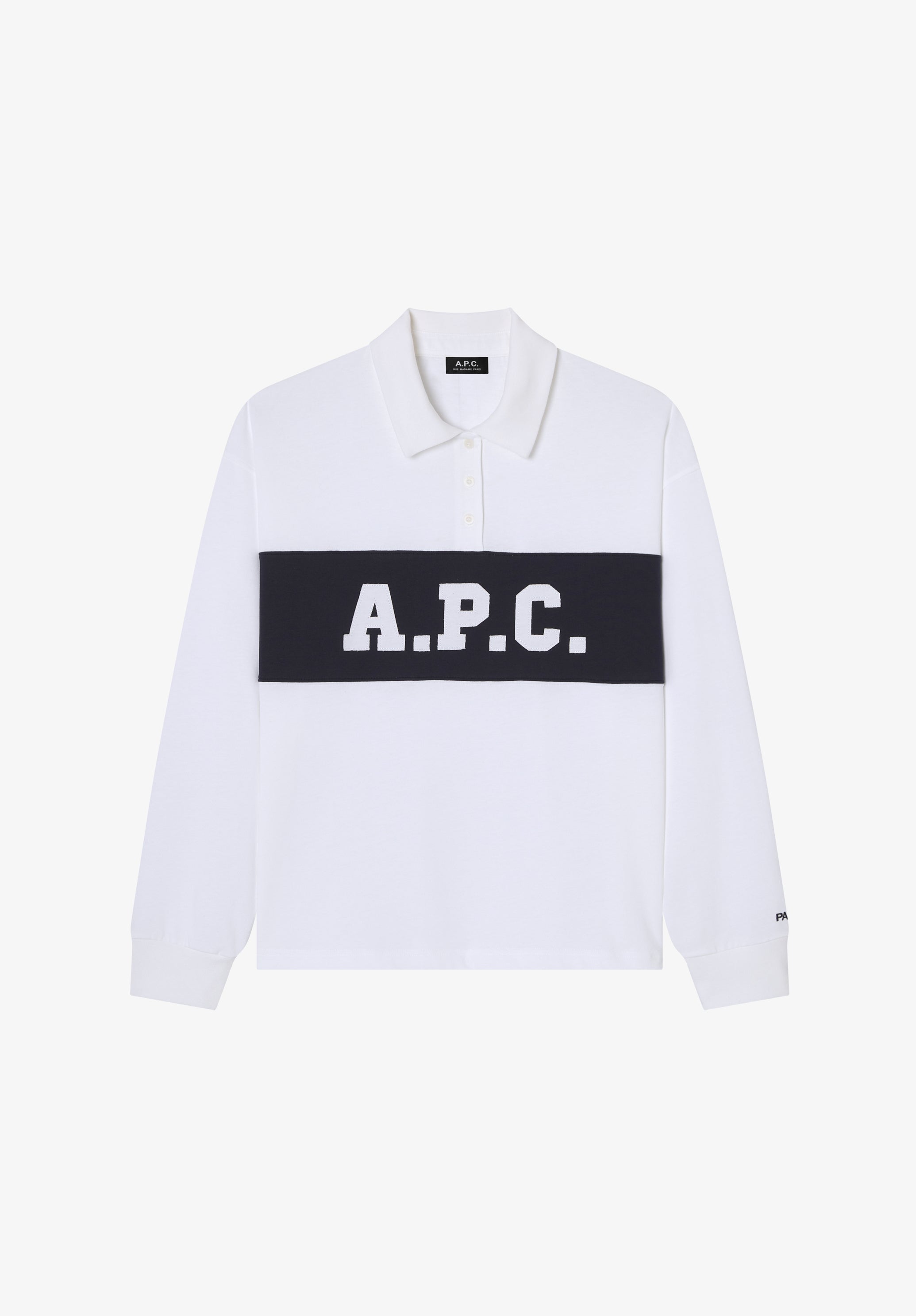 White A.P.C. rugby polo - 0