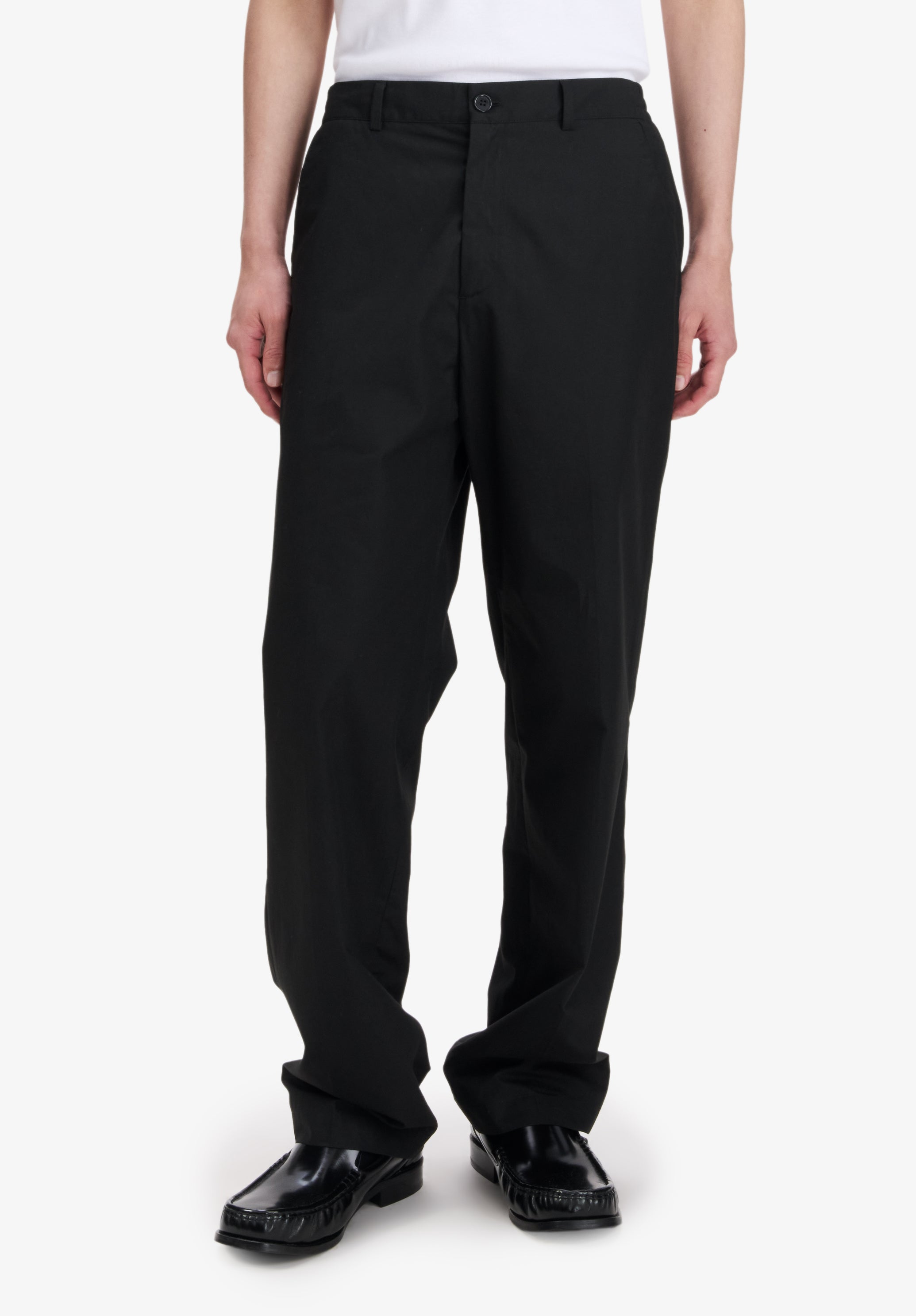 Black organic cotton trousers - 3