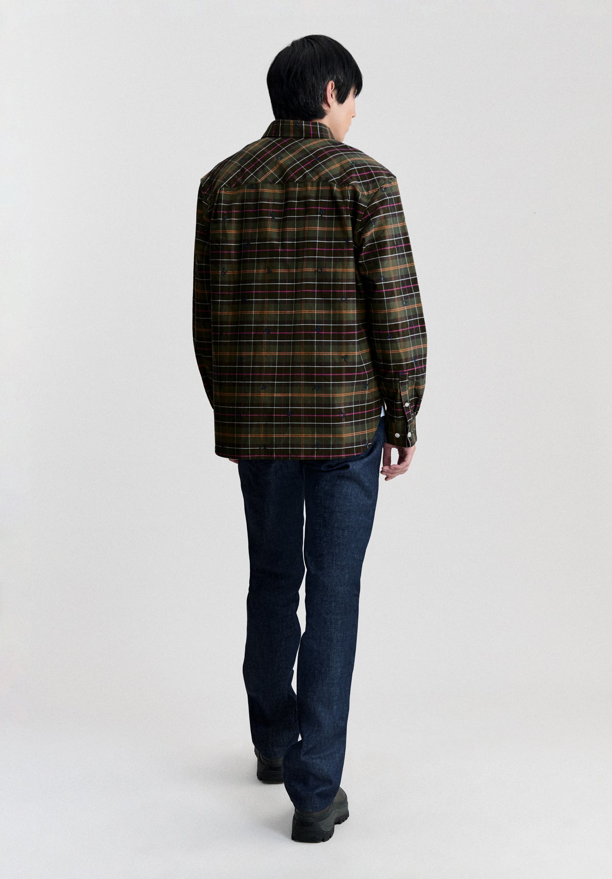 Monogram Tartan Shirt A.P.C X Barbour