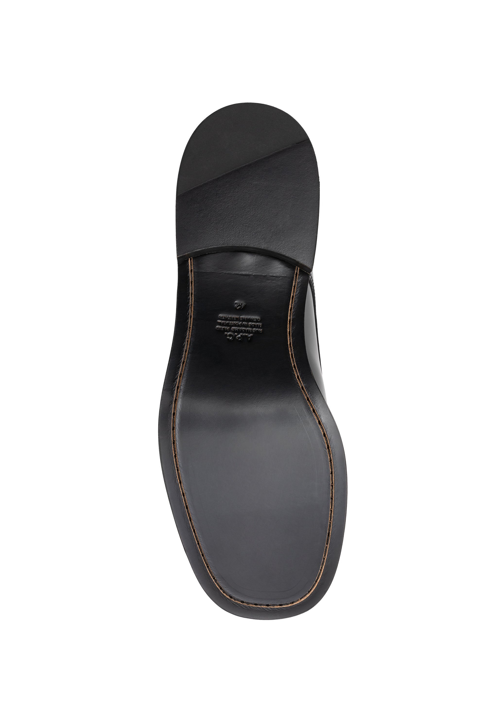 Glazed leather derbies. - 4