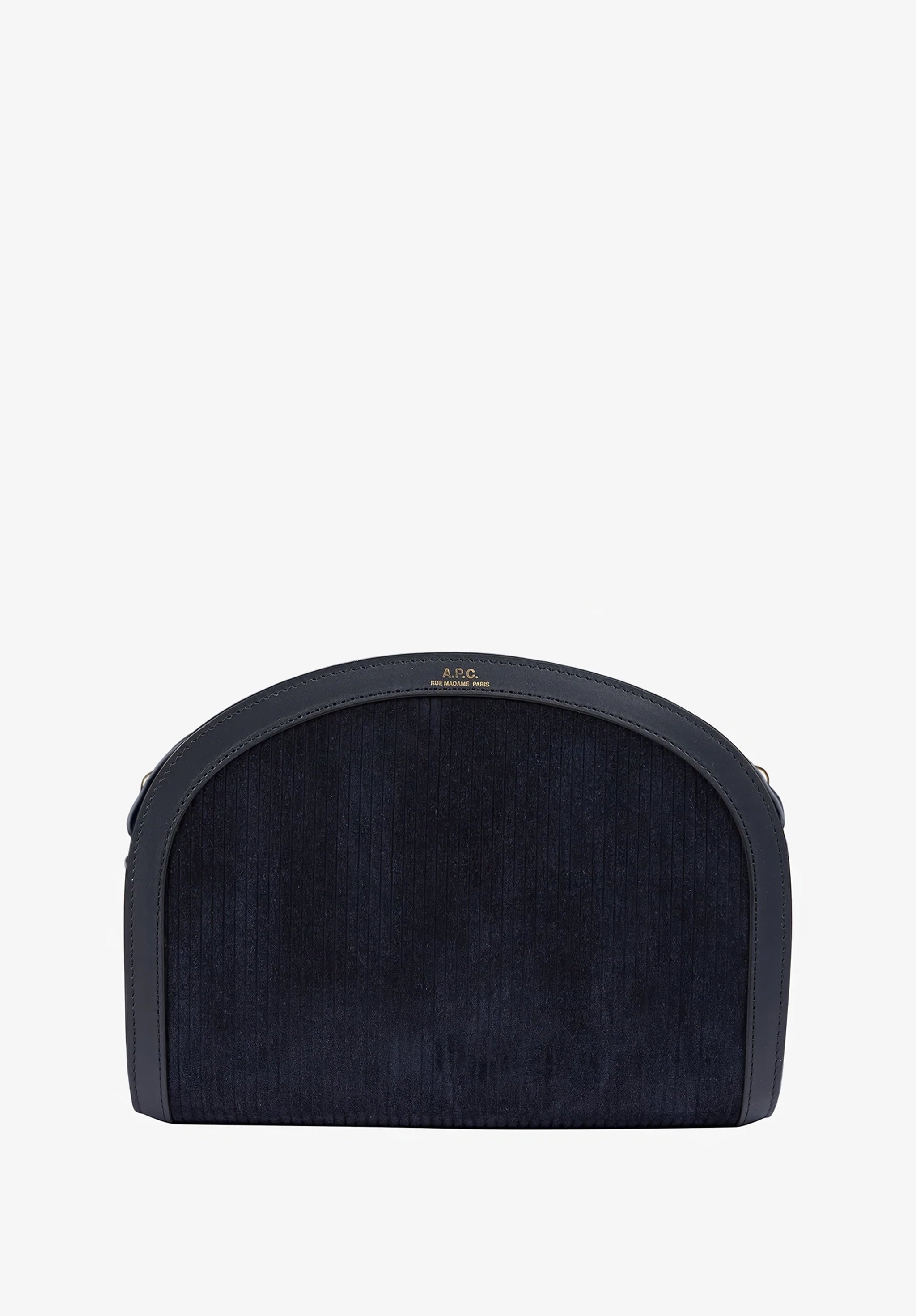 あんこA.P.C. Dianeタッセルレザーショルダーバッグ紺ハーフムーン A.P.C. Demi-Lune Bag — Dark Navy by A.P.C. - Pickle