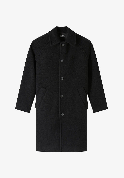 A.P.C. gaston 黒 ウールコート チェスターコート black Gaston coat | A.P.C.