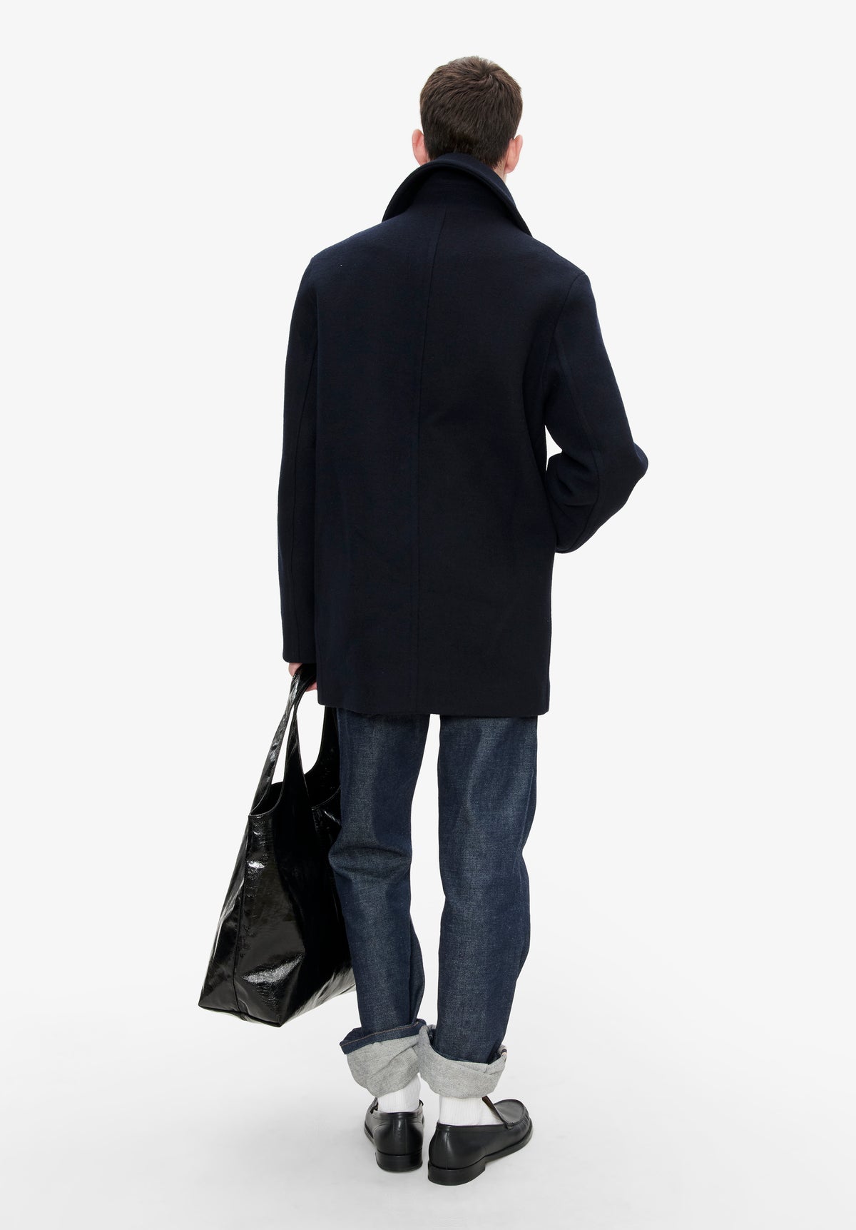 Recycled wool pea coat - 6