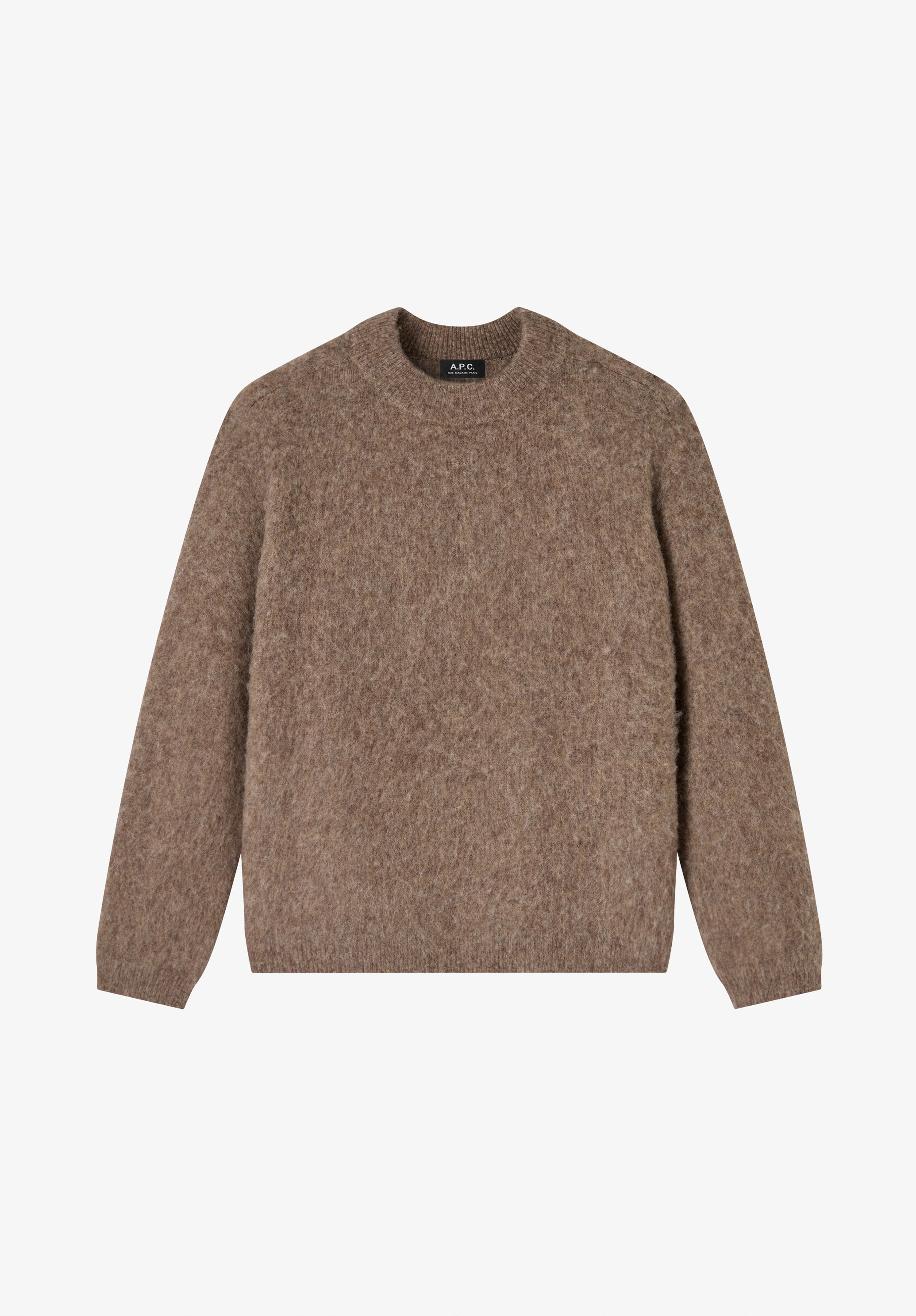 Loose-fit taupe brown sweater - 0