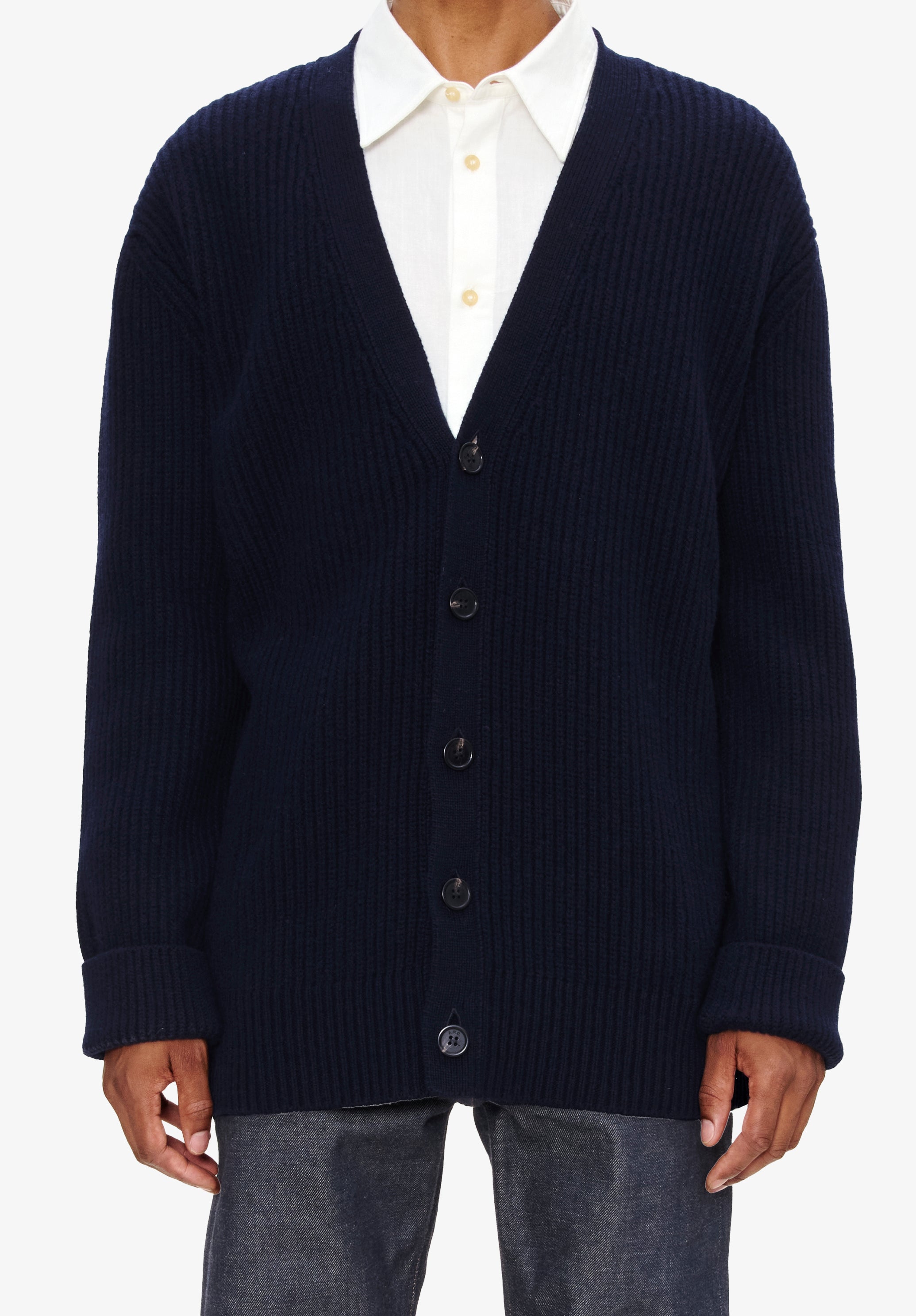 Wool-cashmere unisex cardigan - 4