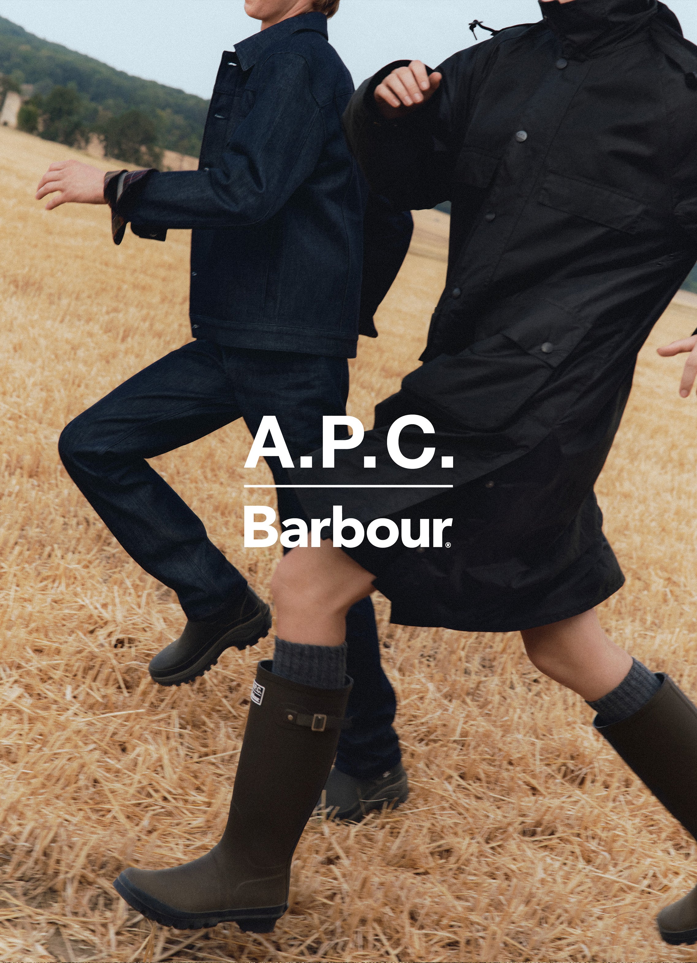 ピ*ー様 A.P.C. Barbour コラボ ジャケット ブラック S A.P.C. BARBOUR | A.P.C.