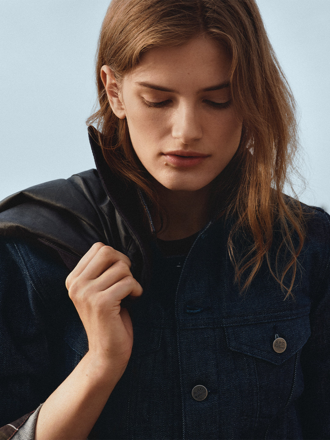 Veste en jeans Trucker A.P.C X Barbour