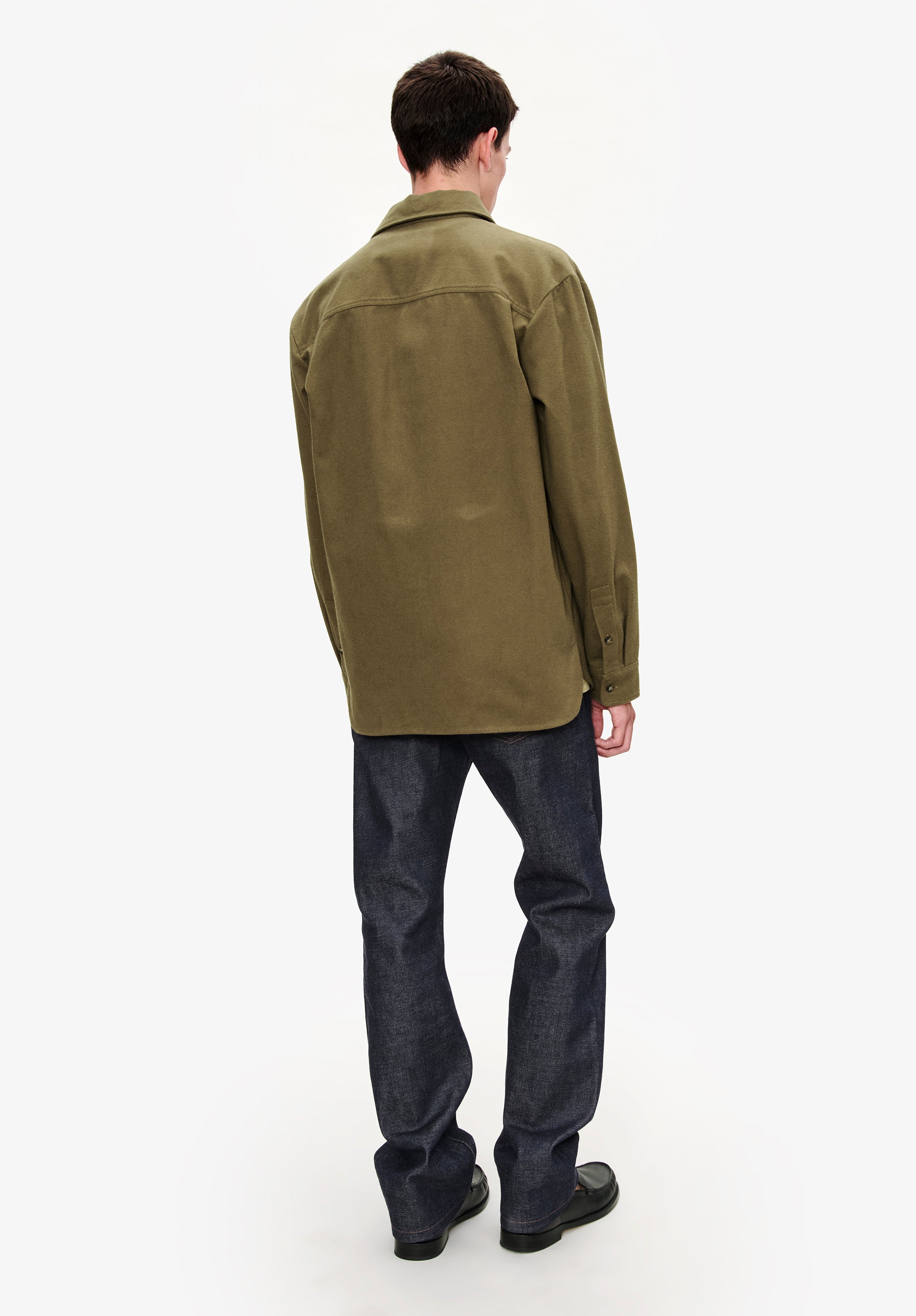 トップス Old A.P.C. Wool Shirt Made in France A.P.C. Jamie Wool Flannel Shirt Jacket Dark Brown at CareOfCarl.com