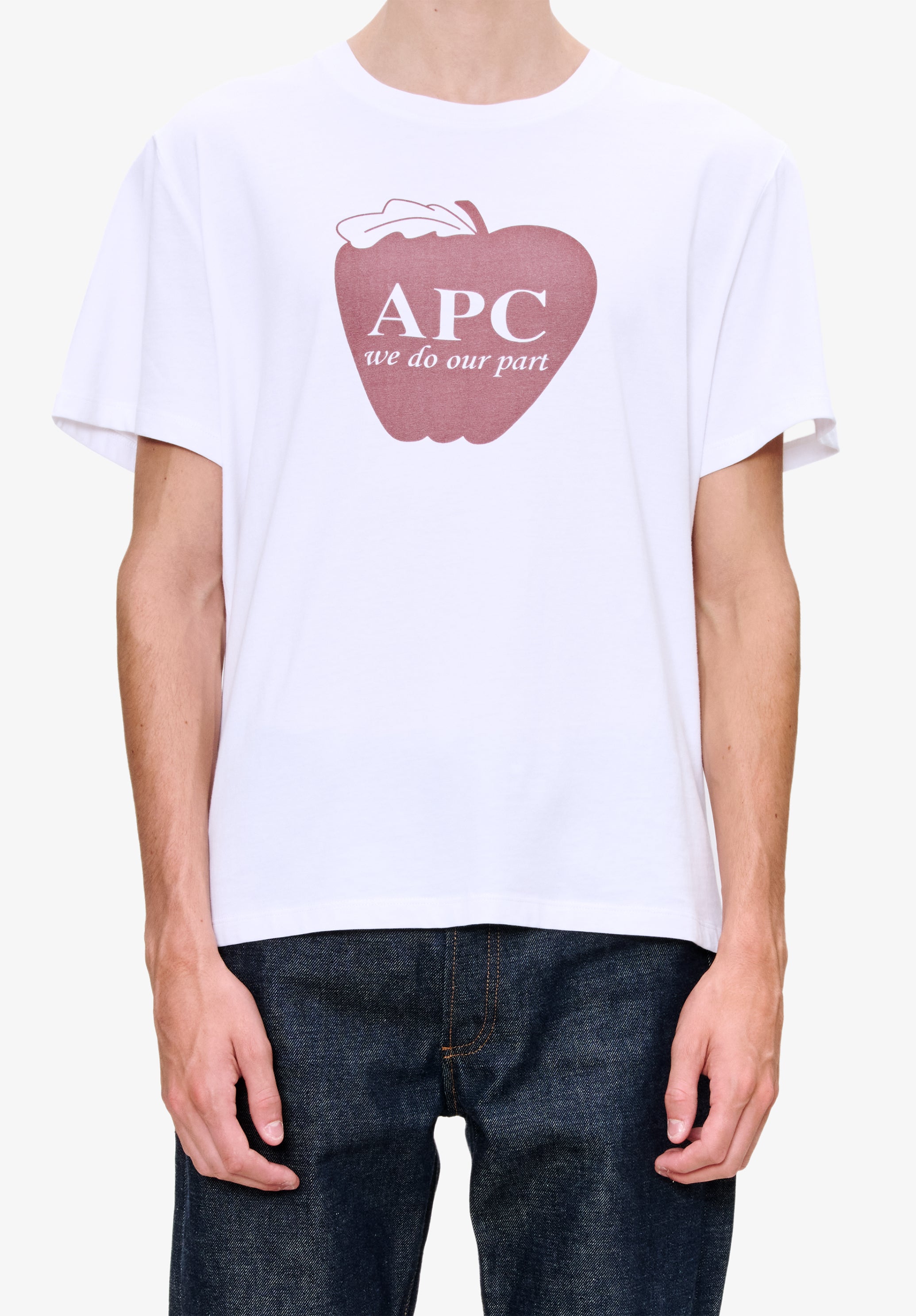 Quality cotton T shirts for men, round collar and polo shirt | A.P.C.