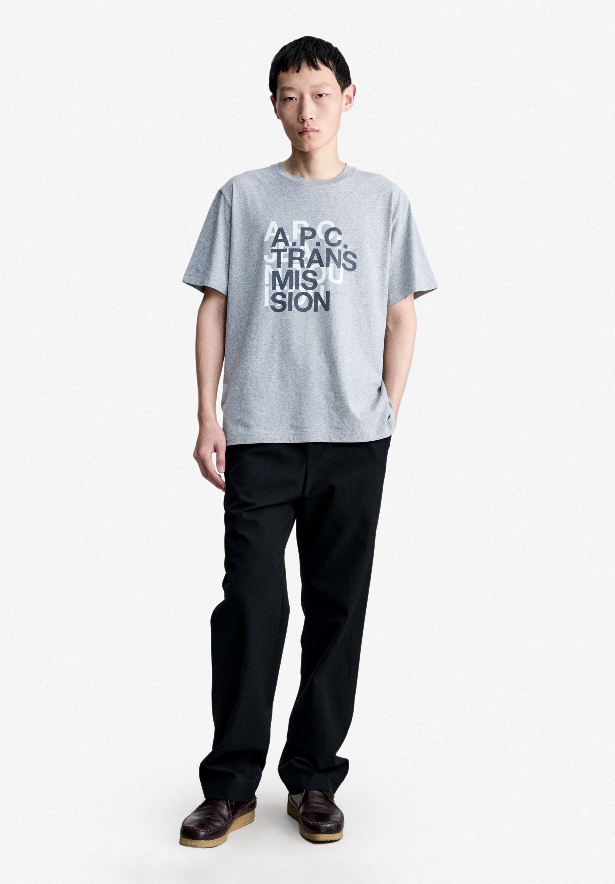 Quality cotton T shirts for men, round collar and polo shirt | A.P.C.