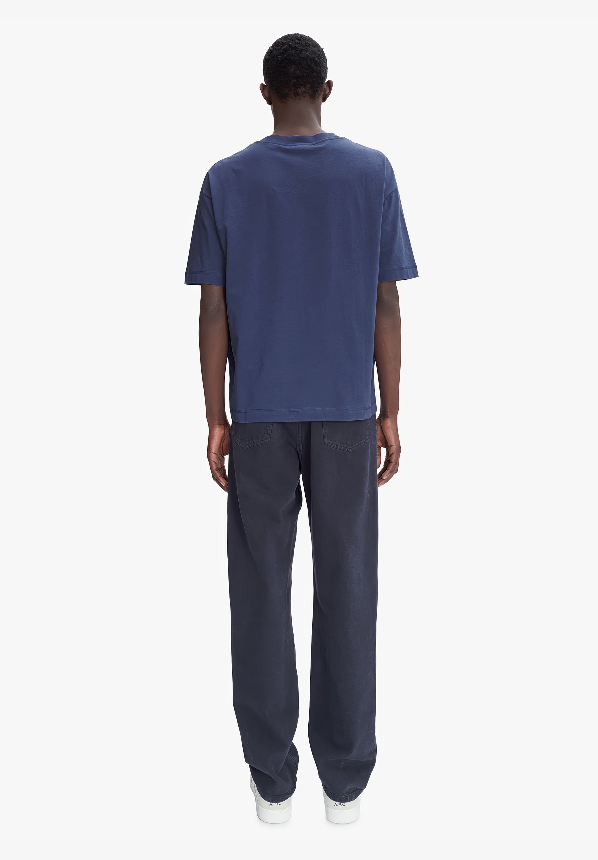 ★A.P.C.★ Grand VPC Overfit Short Sleeve T-Shirt Steel Blue Oversize Grand VPC T-shirt | A.P.C.