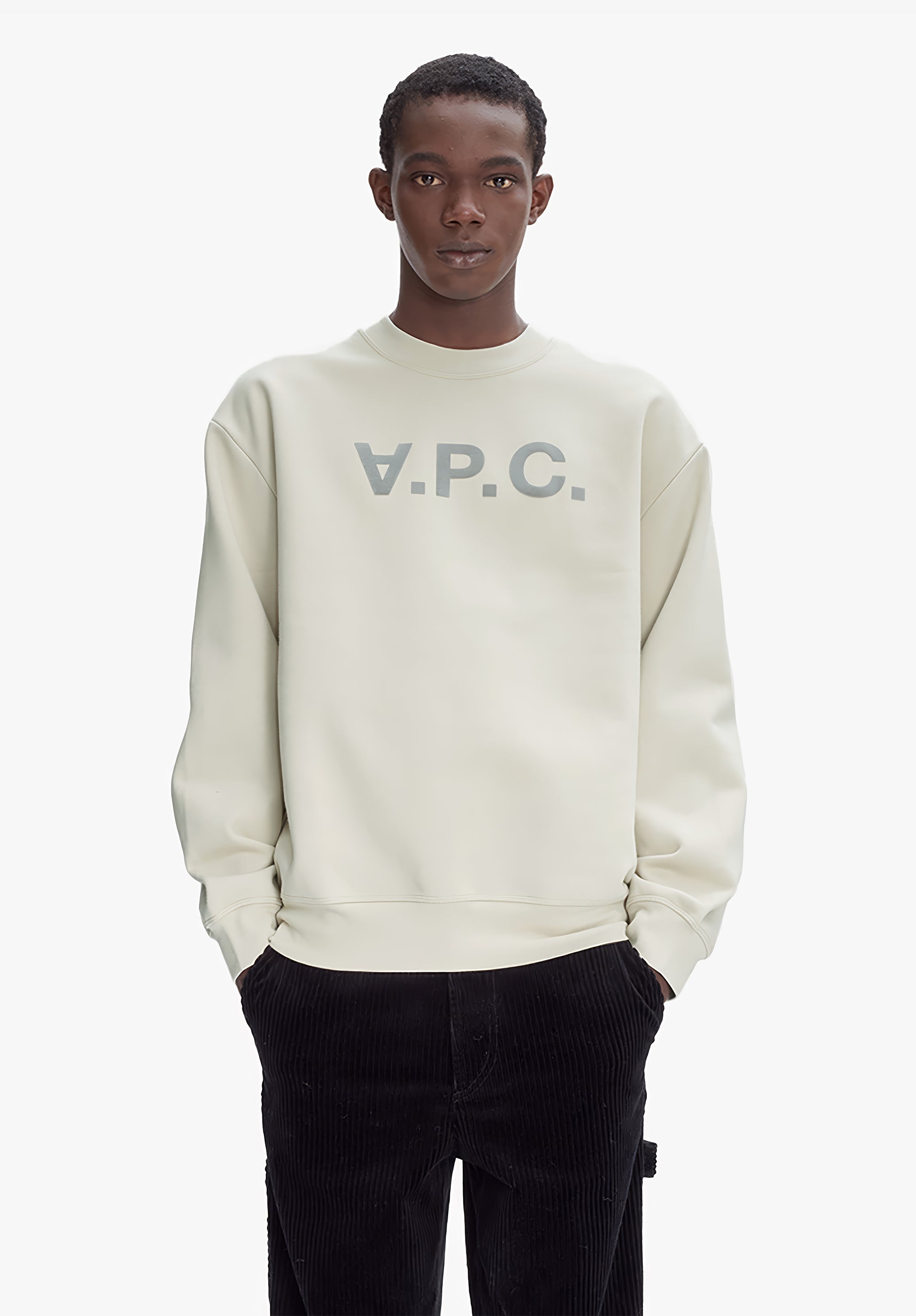 【関税&送料込】A.P.C. Melange Grey Cotton Sweatshirt COHBP-M27922AAE_00.jpg?crop=