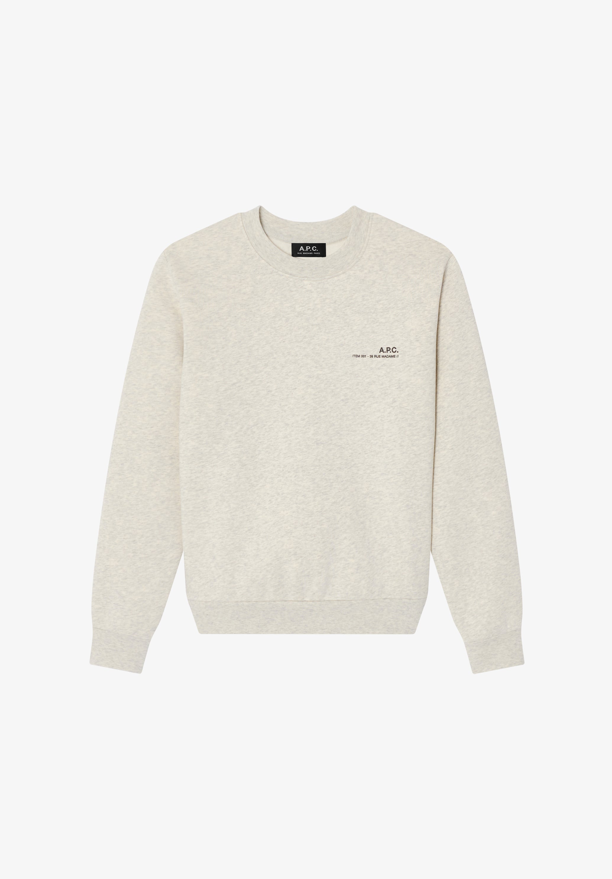トップス a.p.c. coated sweat made in france メンズ a.p.c. coated sweat made in france