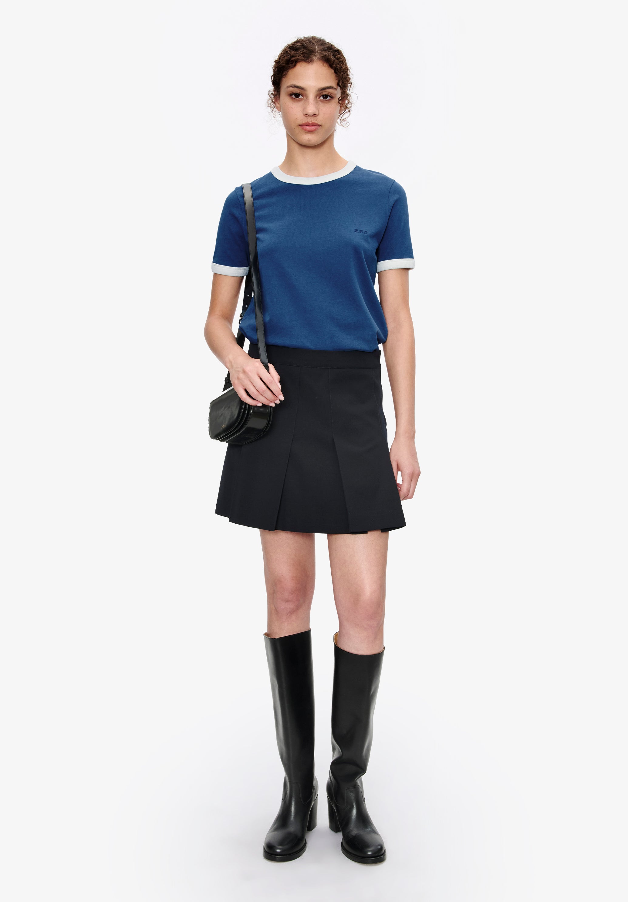 Ringer crop T-shirt - 1