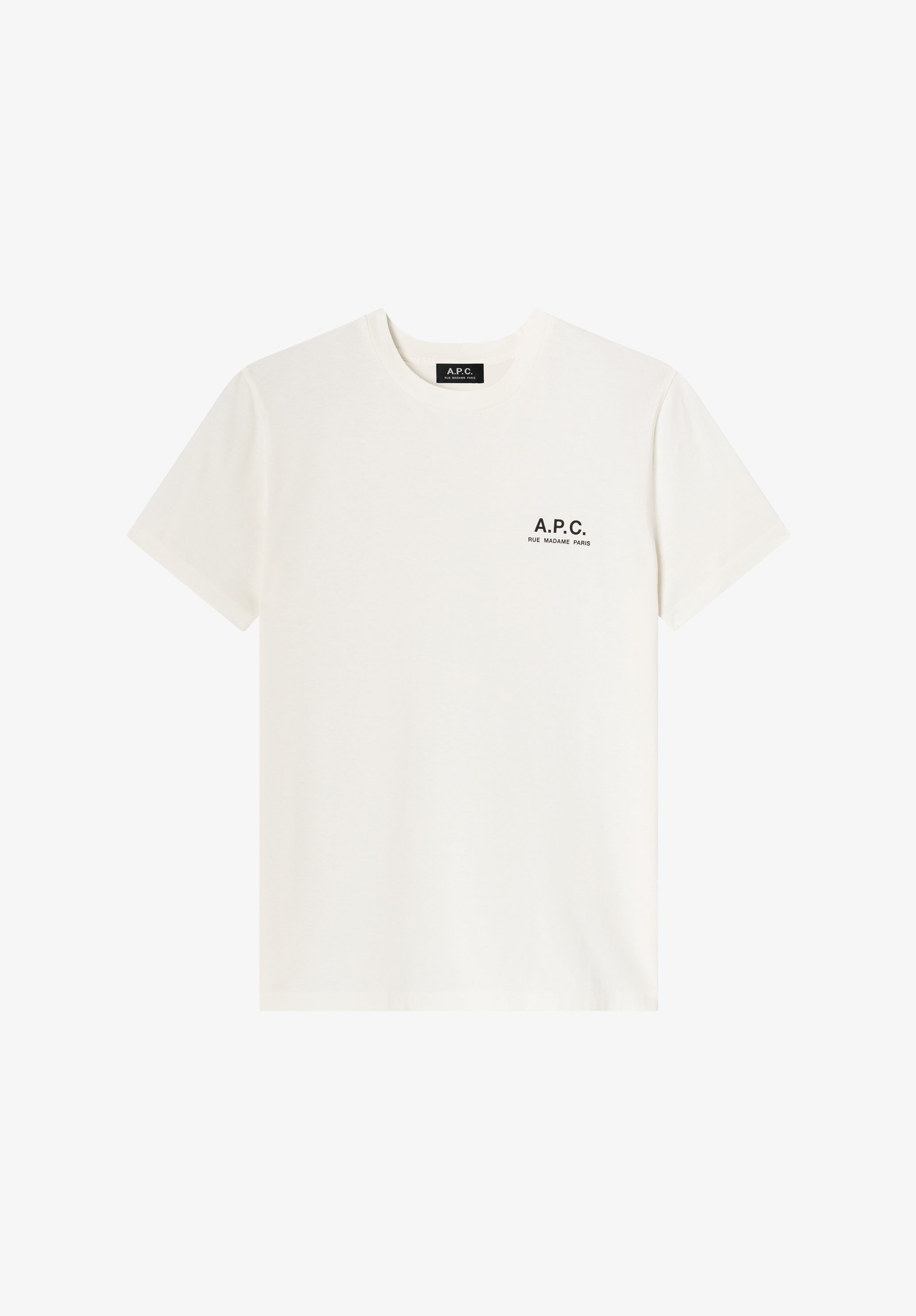 Off-white t-shirt with A.P.C. Rue Madame logo | A.P.C.