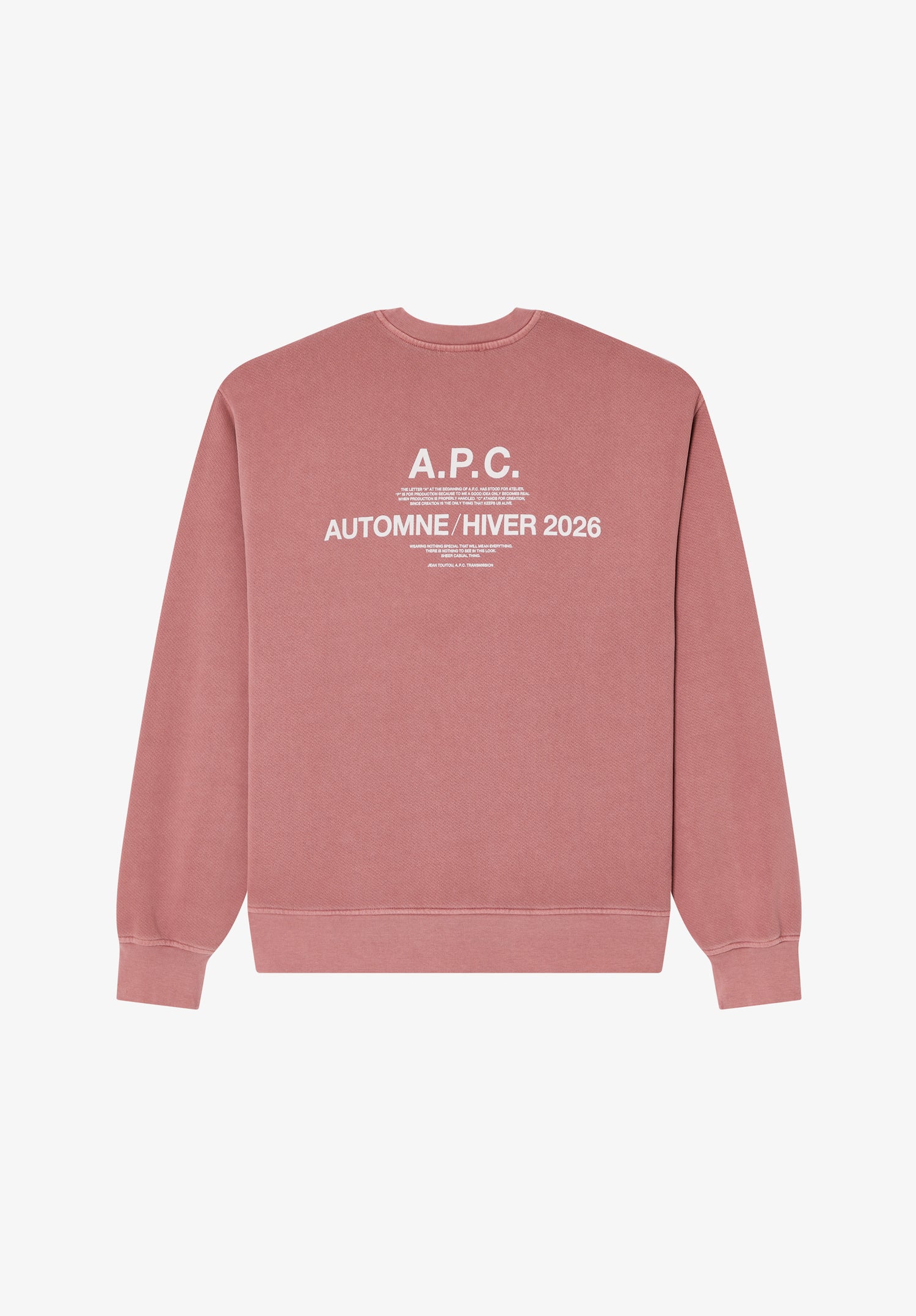 Boxy A.P.C. Autumn 28 sweatshirt