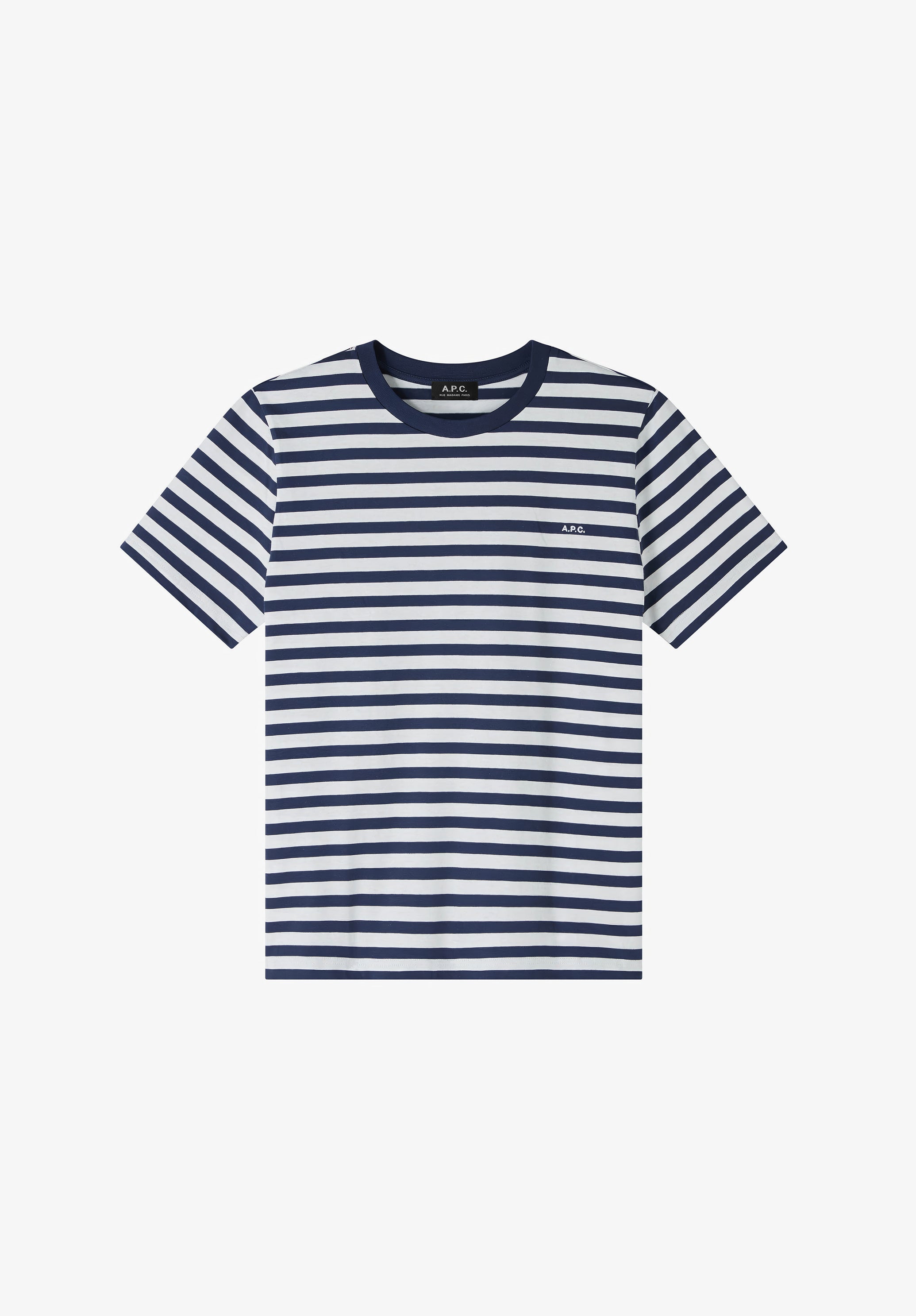 A.P.C. ストライプ Tシャツ M Quality cotton T shirts for men, round collar and polo shirt | A.P.C.
