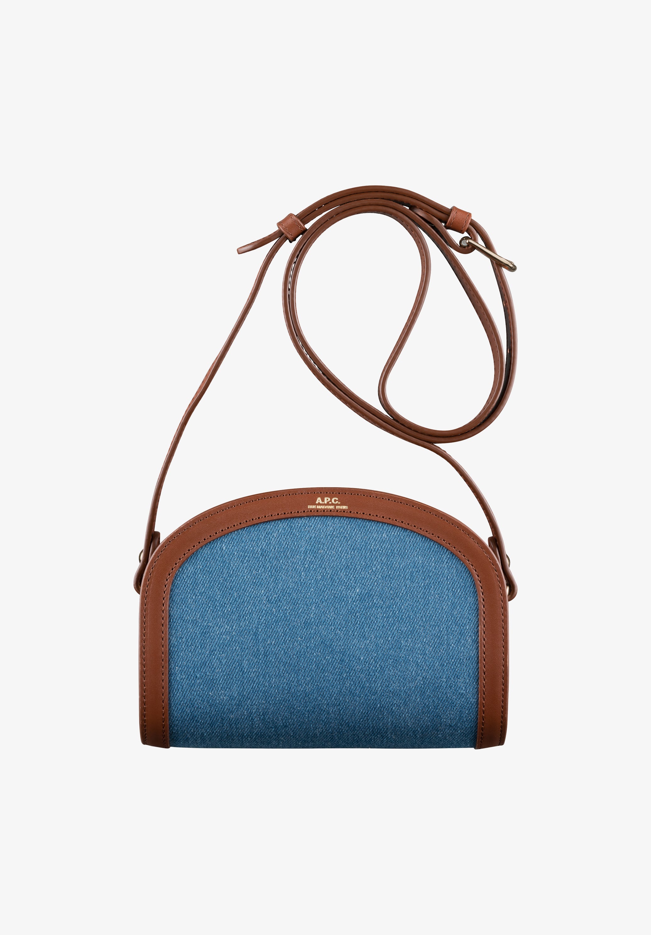 A.P.C Demi Lune ミニバッグ ブラウン ハーフムーン Demi-lune bag - Spanish Leather - Half-moon iconic bag - A.P.C.