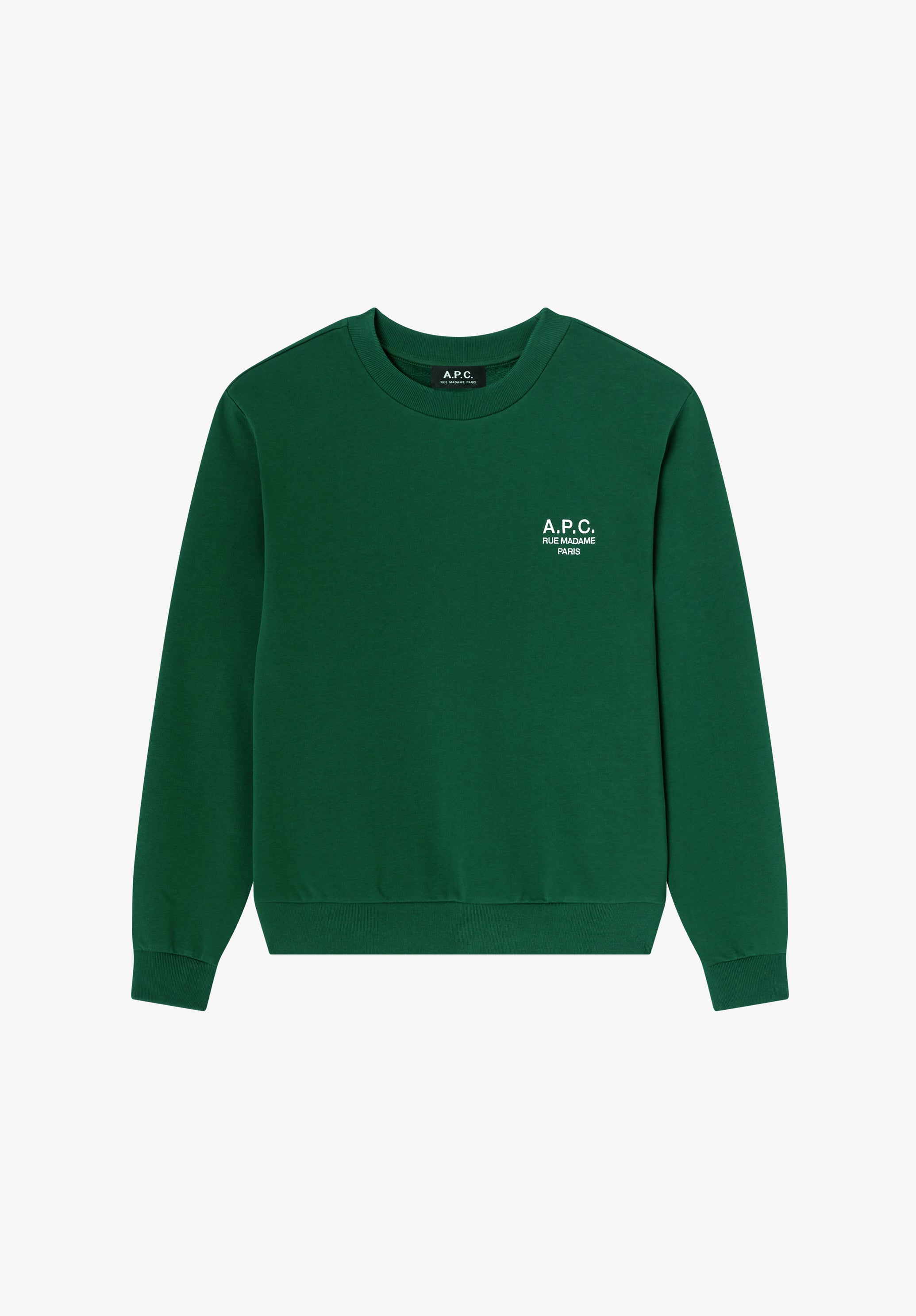 Bleached sweatshirt with A.P.C. Rue Madame logo - 0