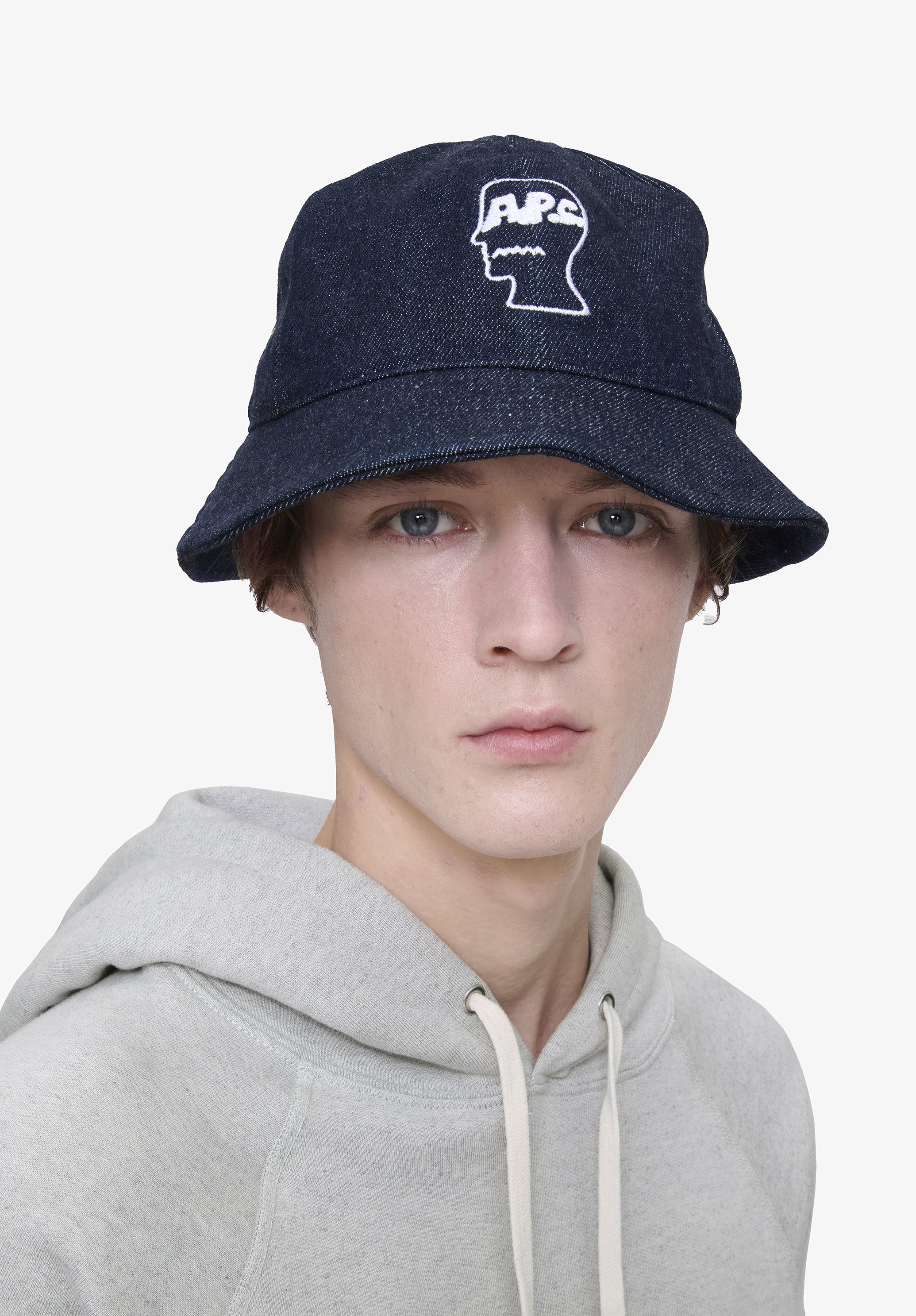 Brain Dead x A.P.C. Denim Bell Hat - Indigo