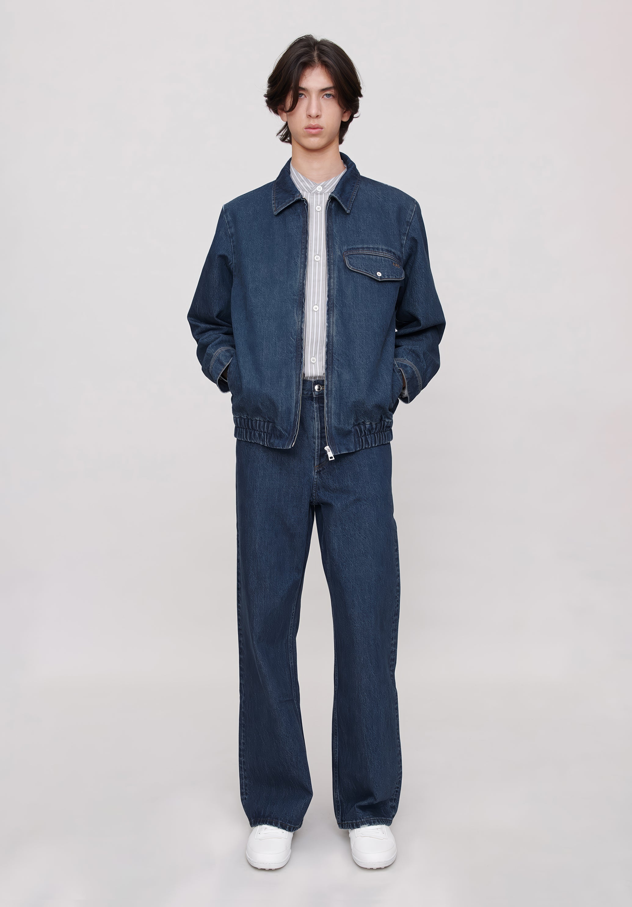 超美品 アーペーセー A.P.C. ウール ジップ ブルゾン ジャケット M