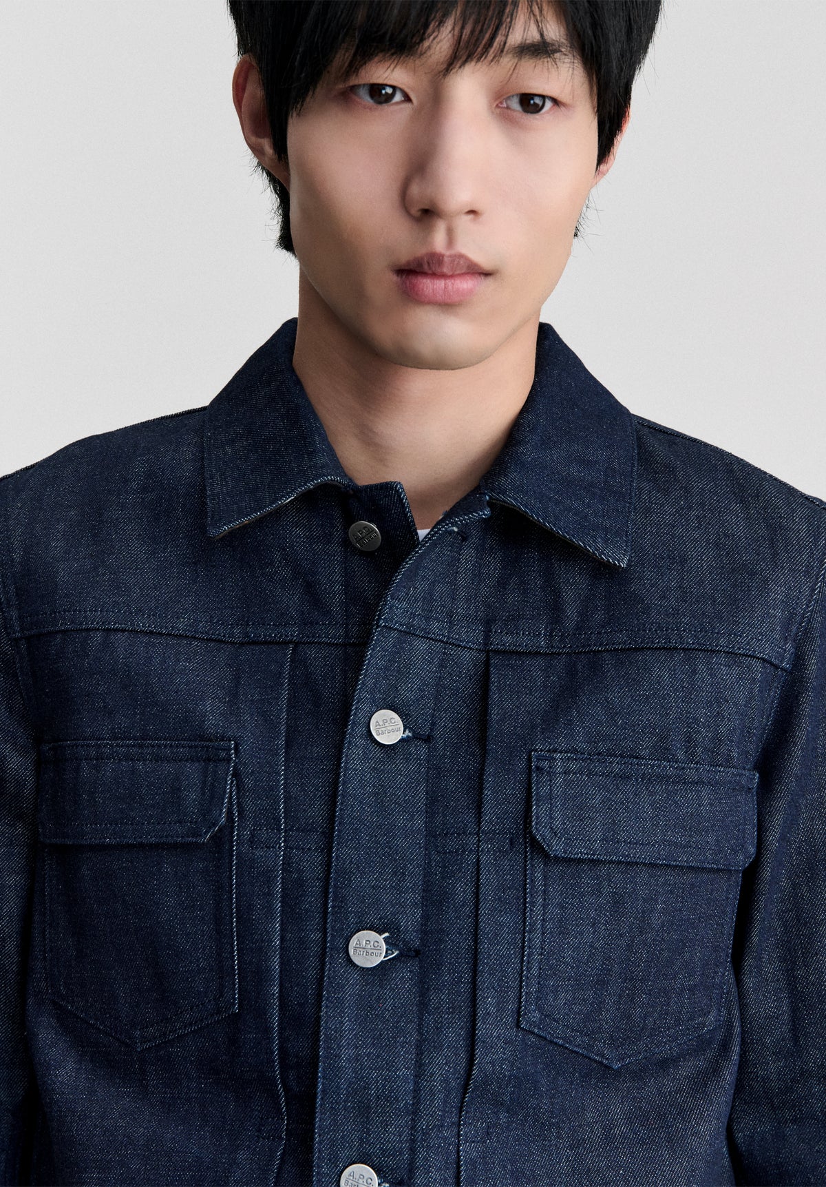 Denim Trucker Jacket A.P.C X Barbour - 4
