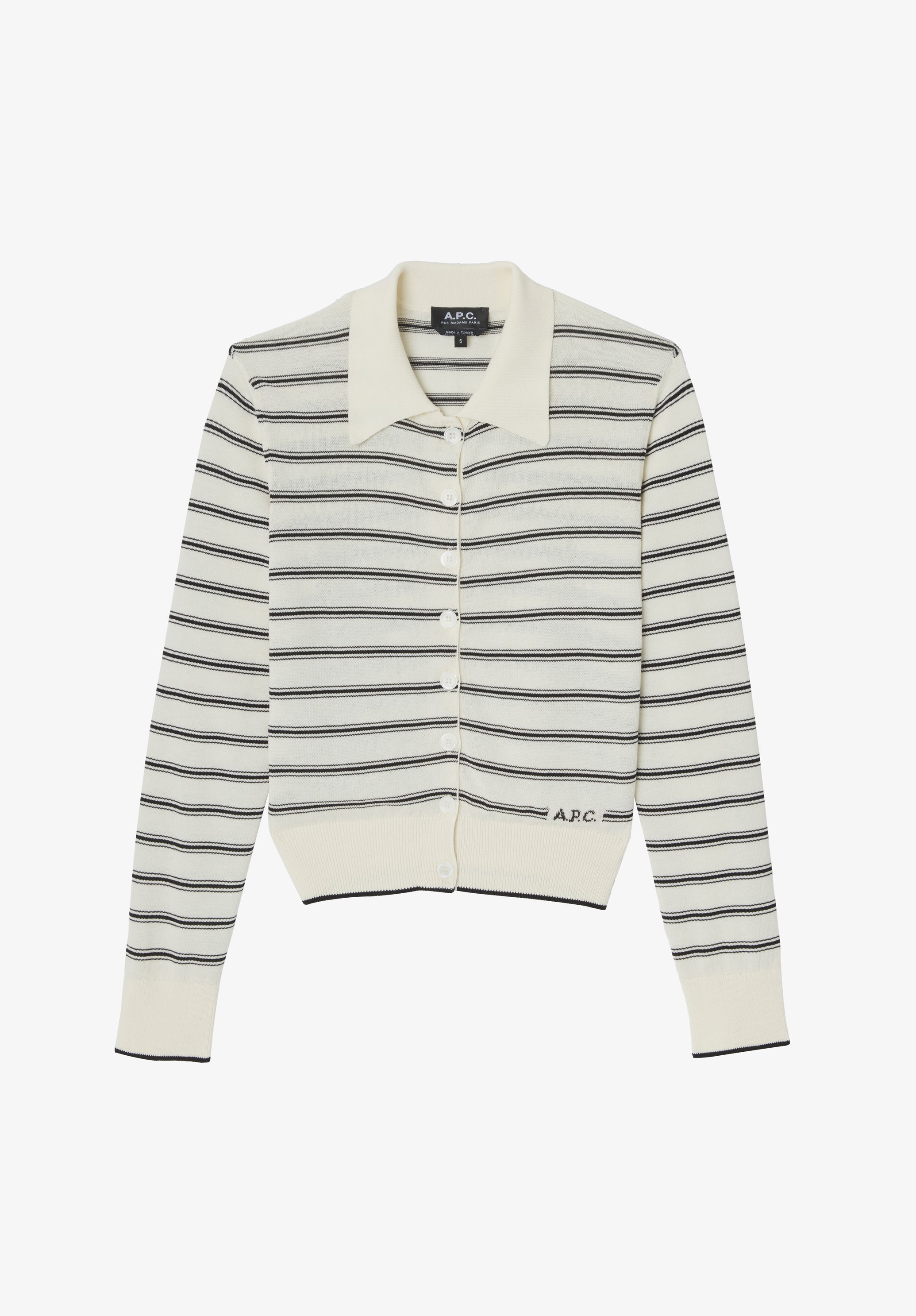 Striped polo cardigan | A.P.C.