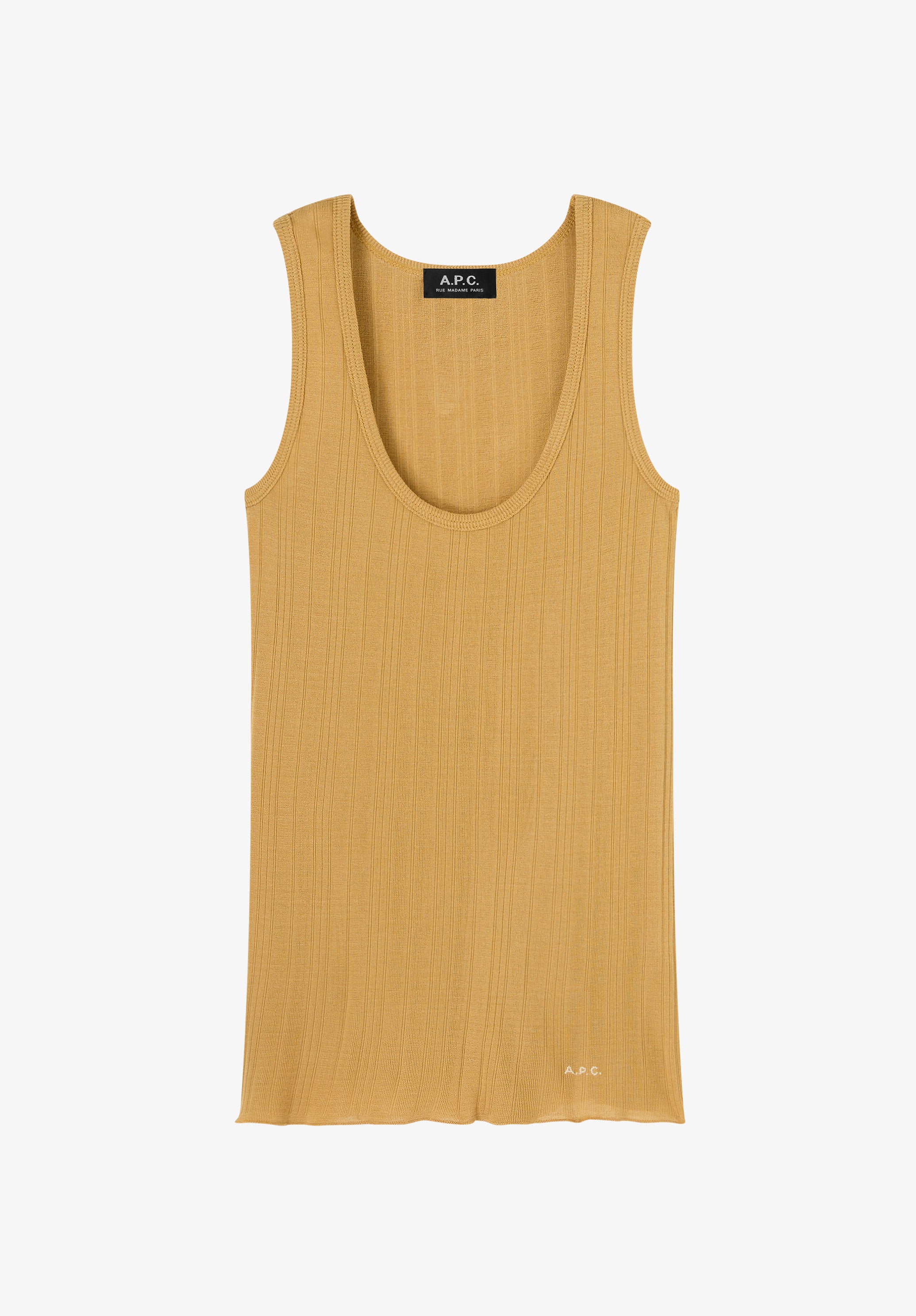 Fitted Lisle thread tank top - 0