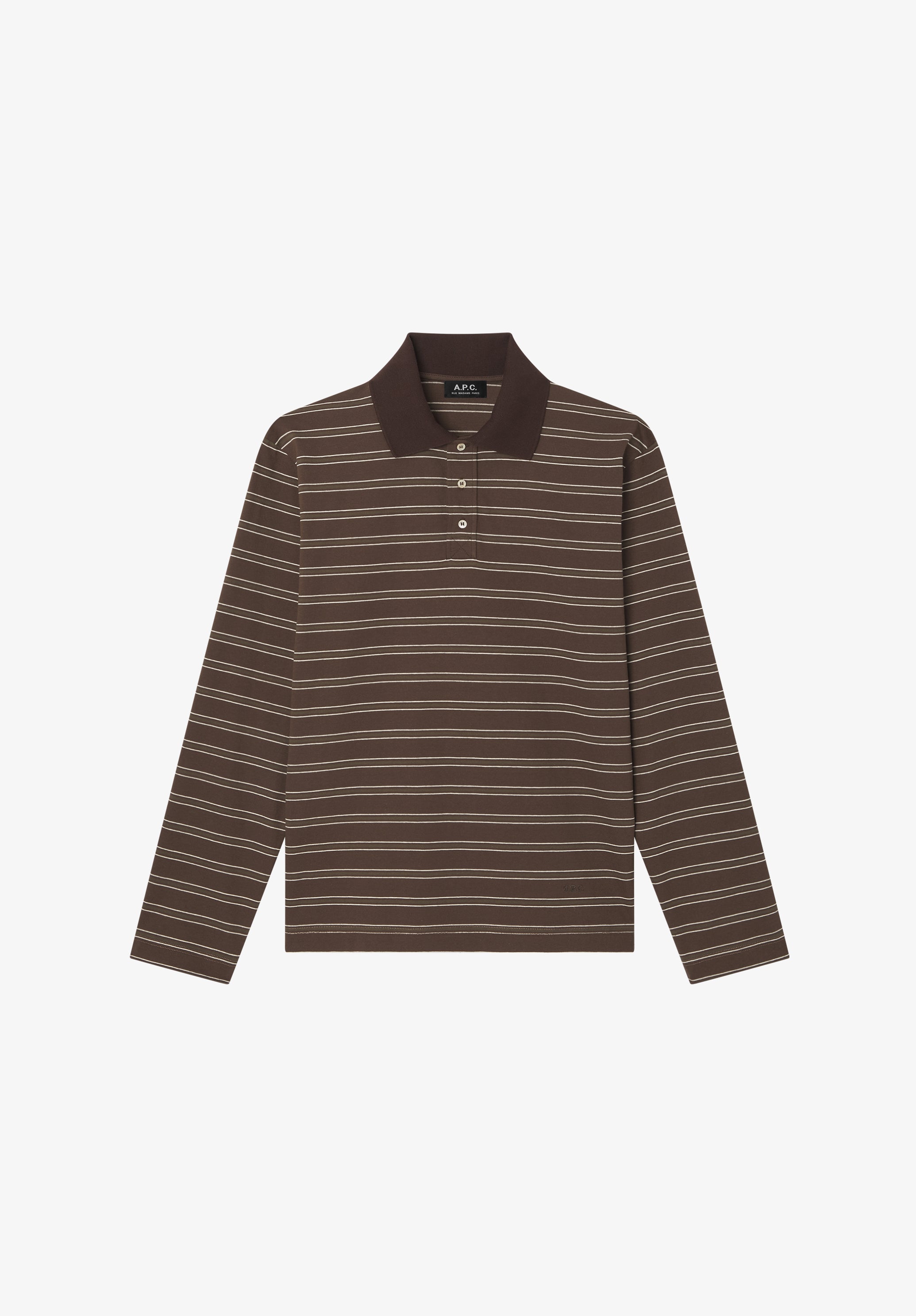 Long-sleeve striped polo shirt | A.P.C.