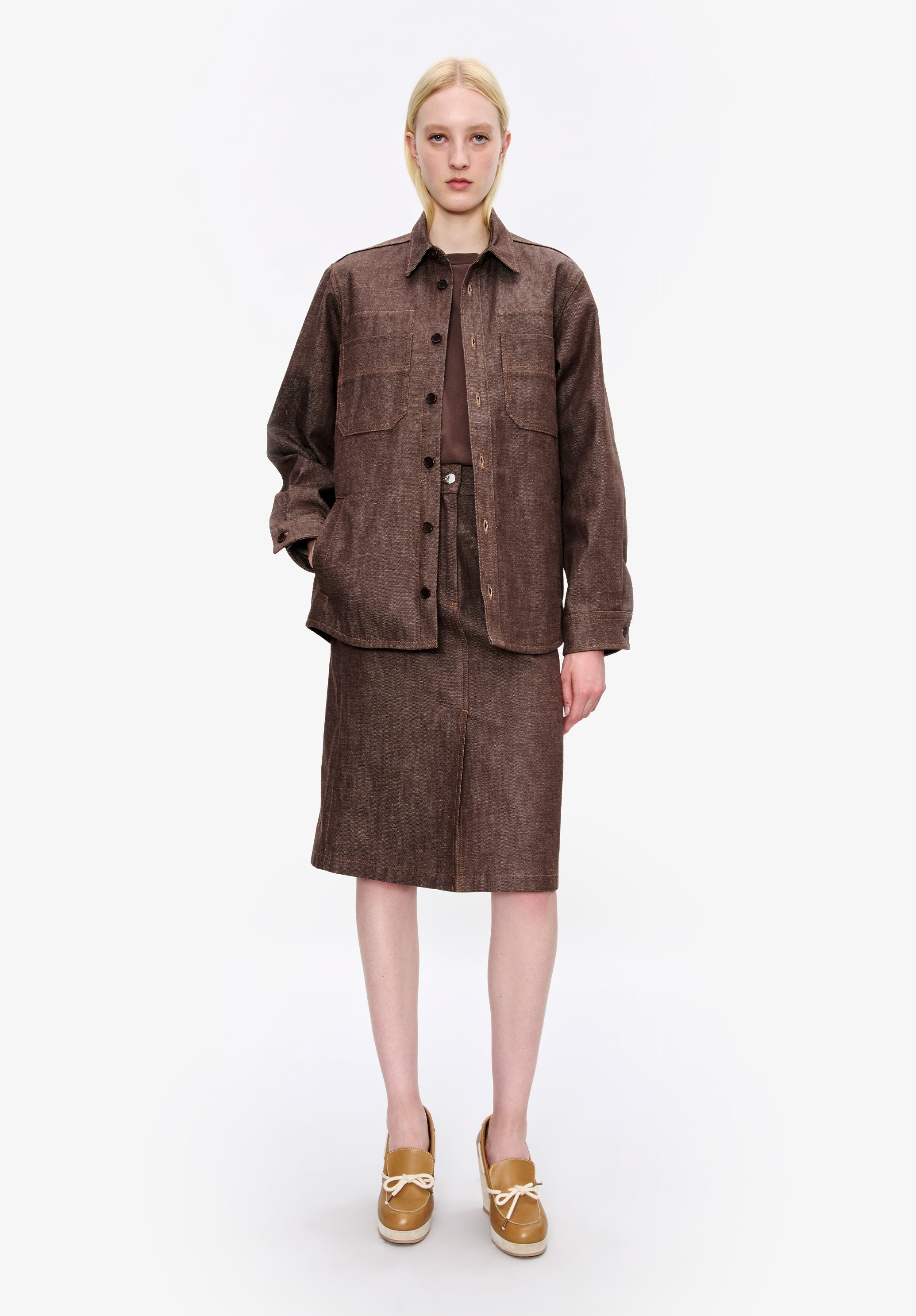 Dark brown denim workwear jacket | A.P.C.
