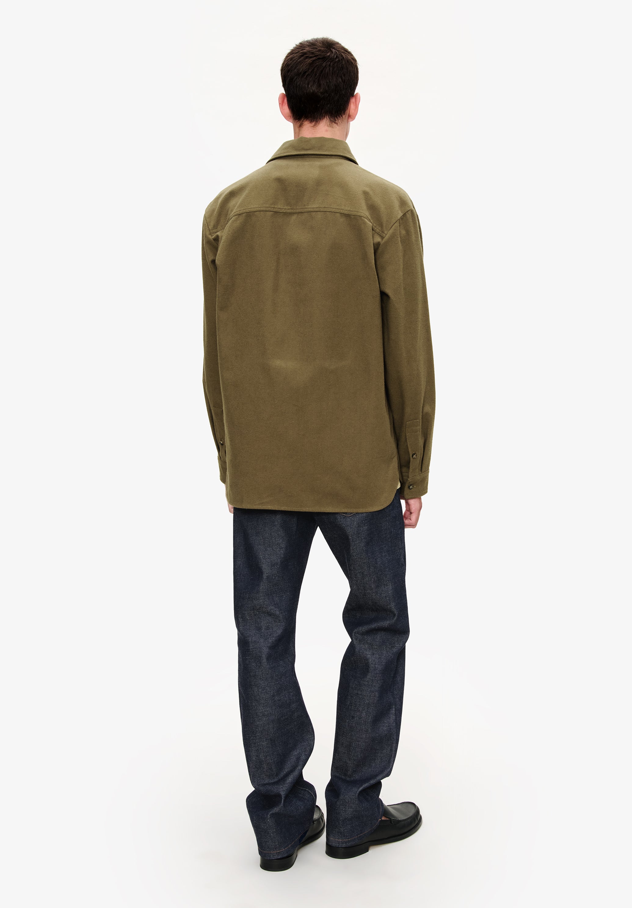 Solid-colour cotton overshirt - 3