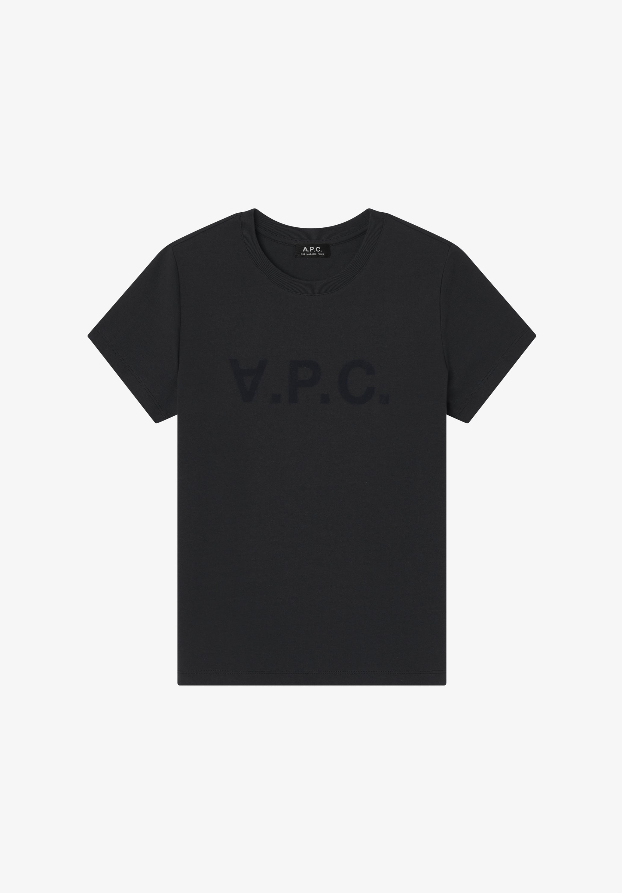 Black t-shirt with V.P.C. logo - 0