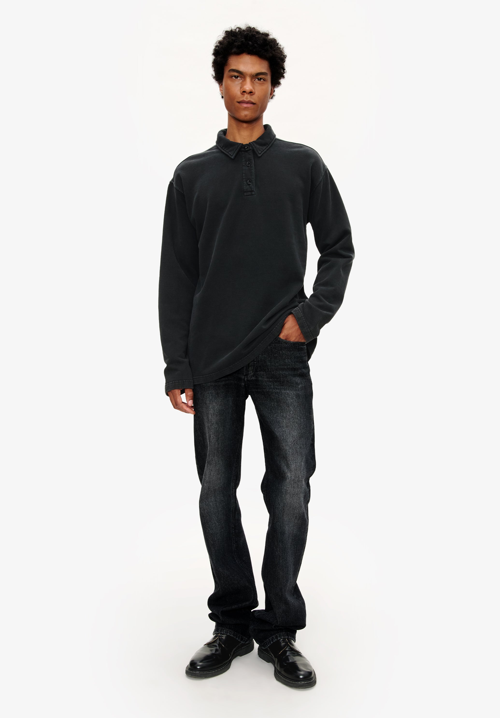 Long-sleeve unisex polo shirt | A.P.C.