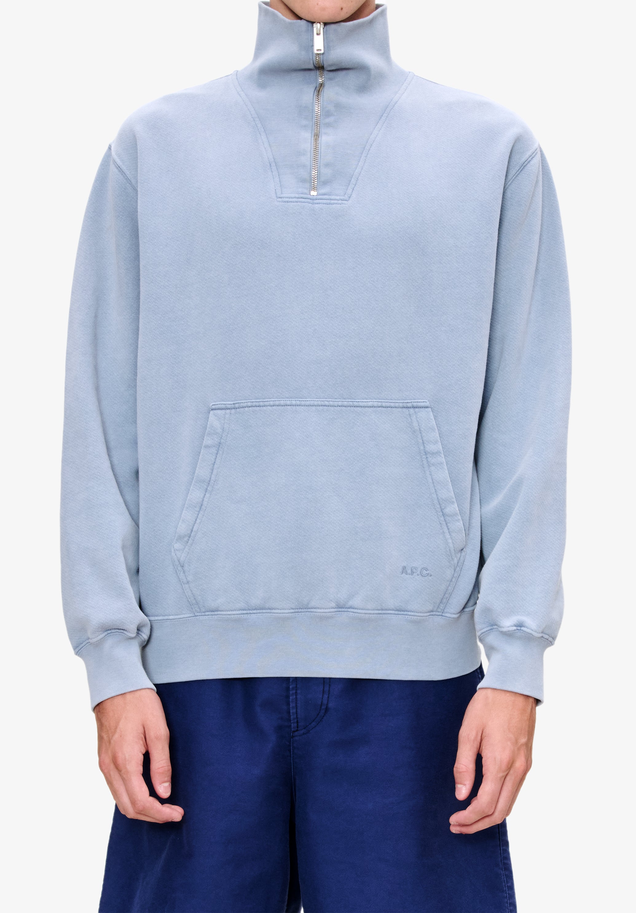 ジャケット・アウター a.p.c. wool zip hoodie made in france AURORA_HV0905-405_PHSYM001-