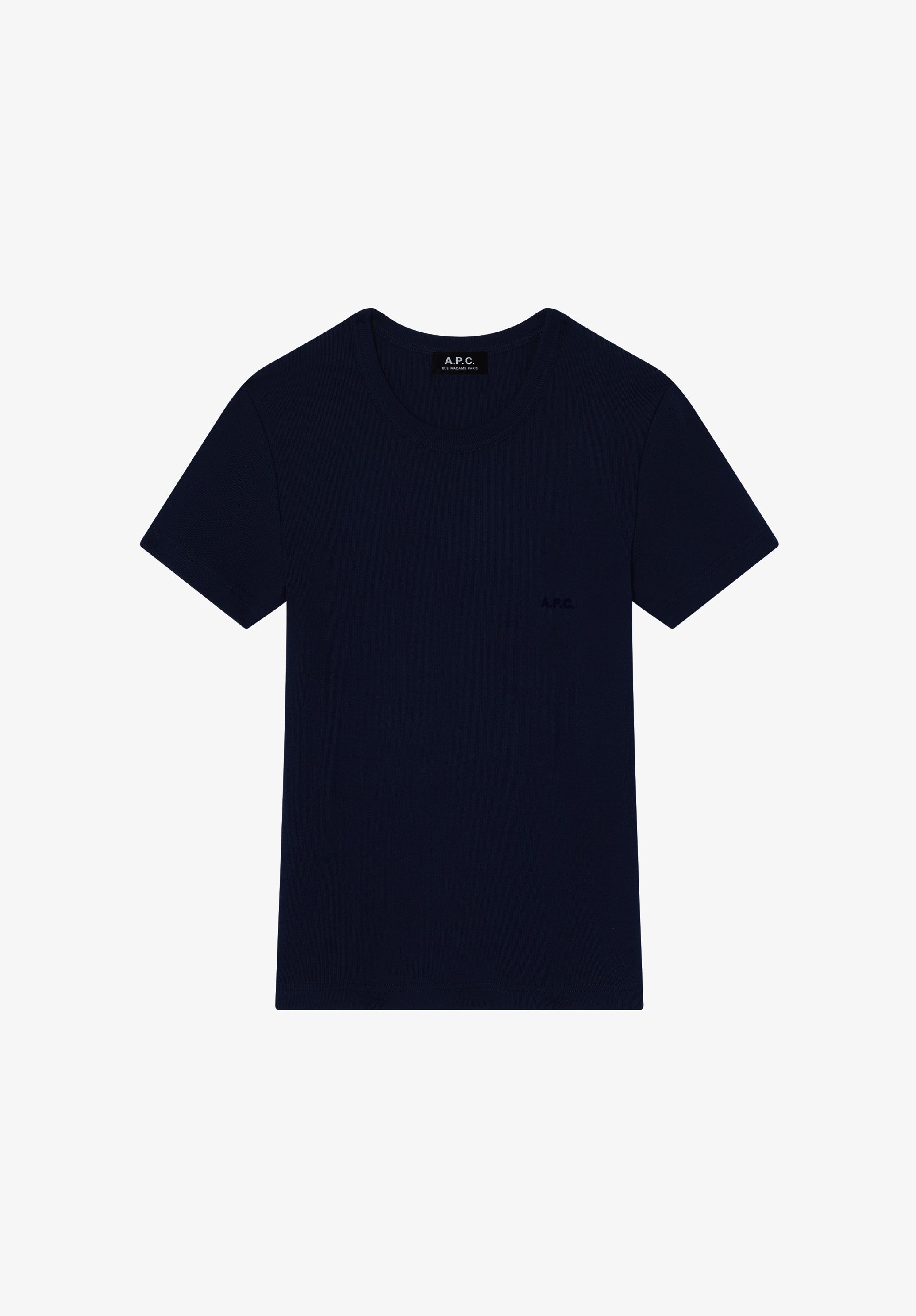 A.P.C. ネイビー Tシャツ Mサイズ Fitted navy blue organic cotton t-shirt | A.P.C.