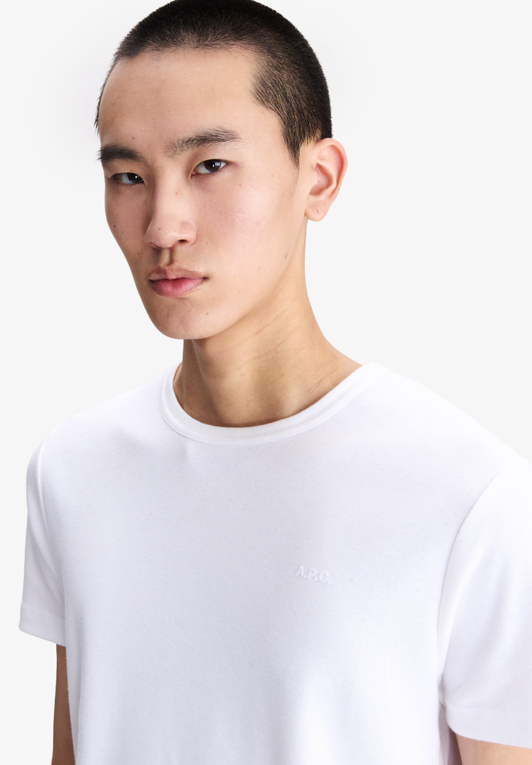 Quality cotton T shirts for men, round collar and polo shirt | A.P.C.