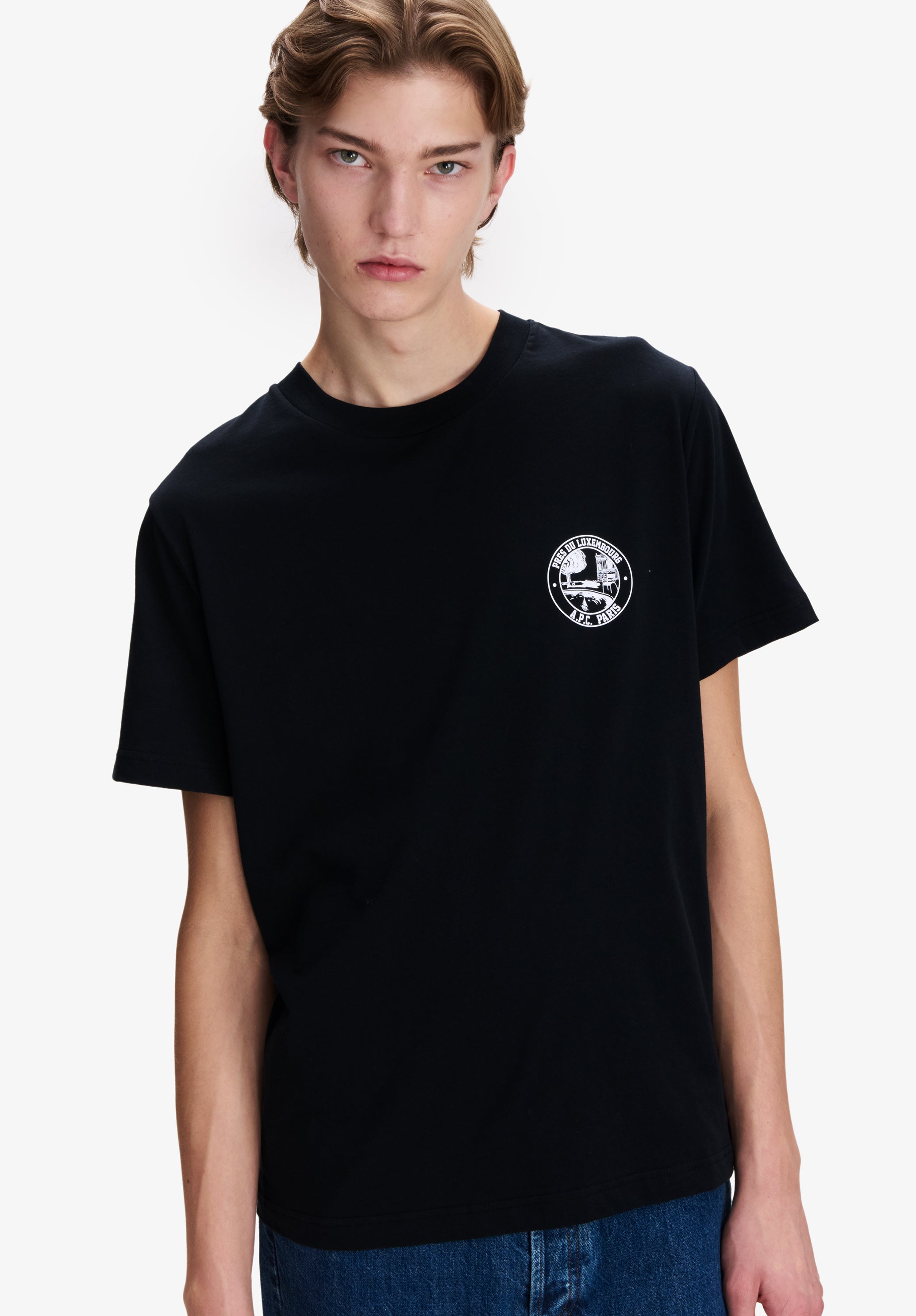 Black t-shirt with garden logo | A.P.C.