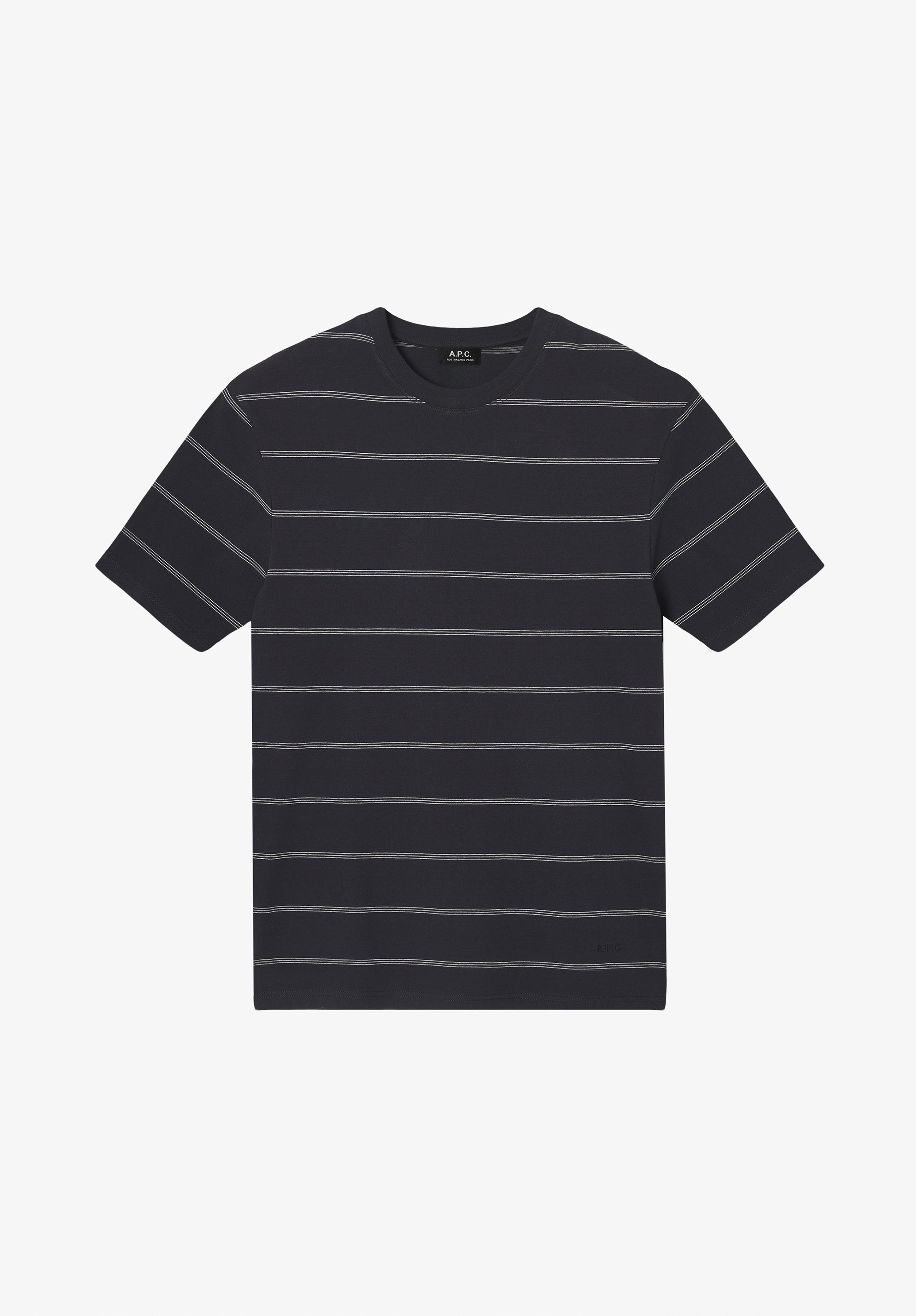 Schwarzes gestreiftes T-Shirt