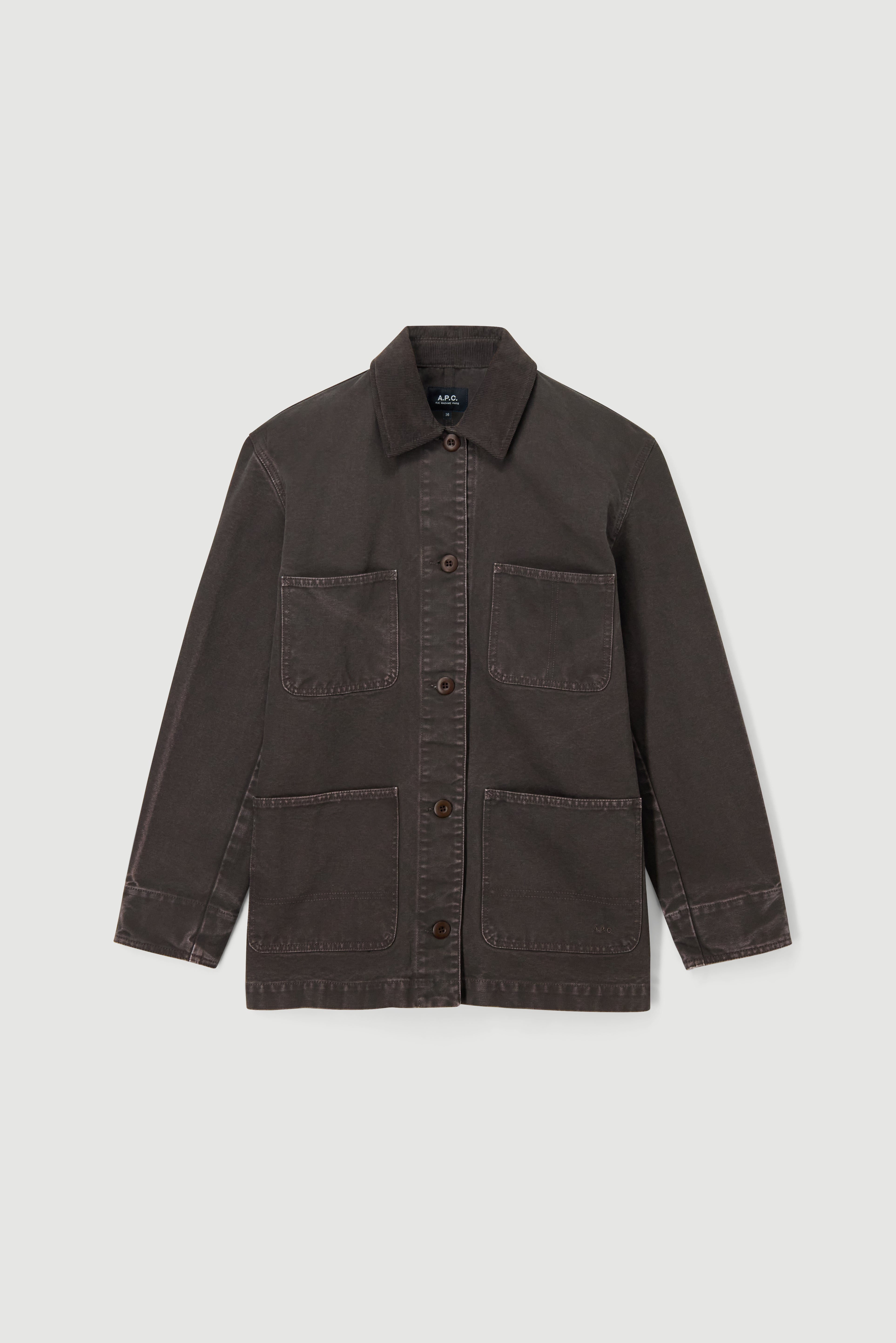 Veste workwear en toile marron
