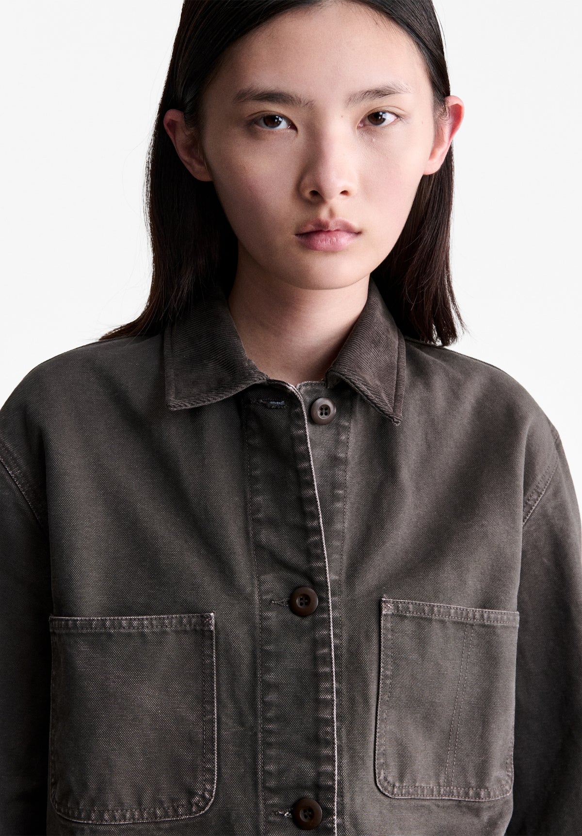 Brown canvas workwear jacket