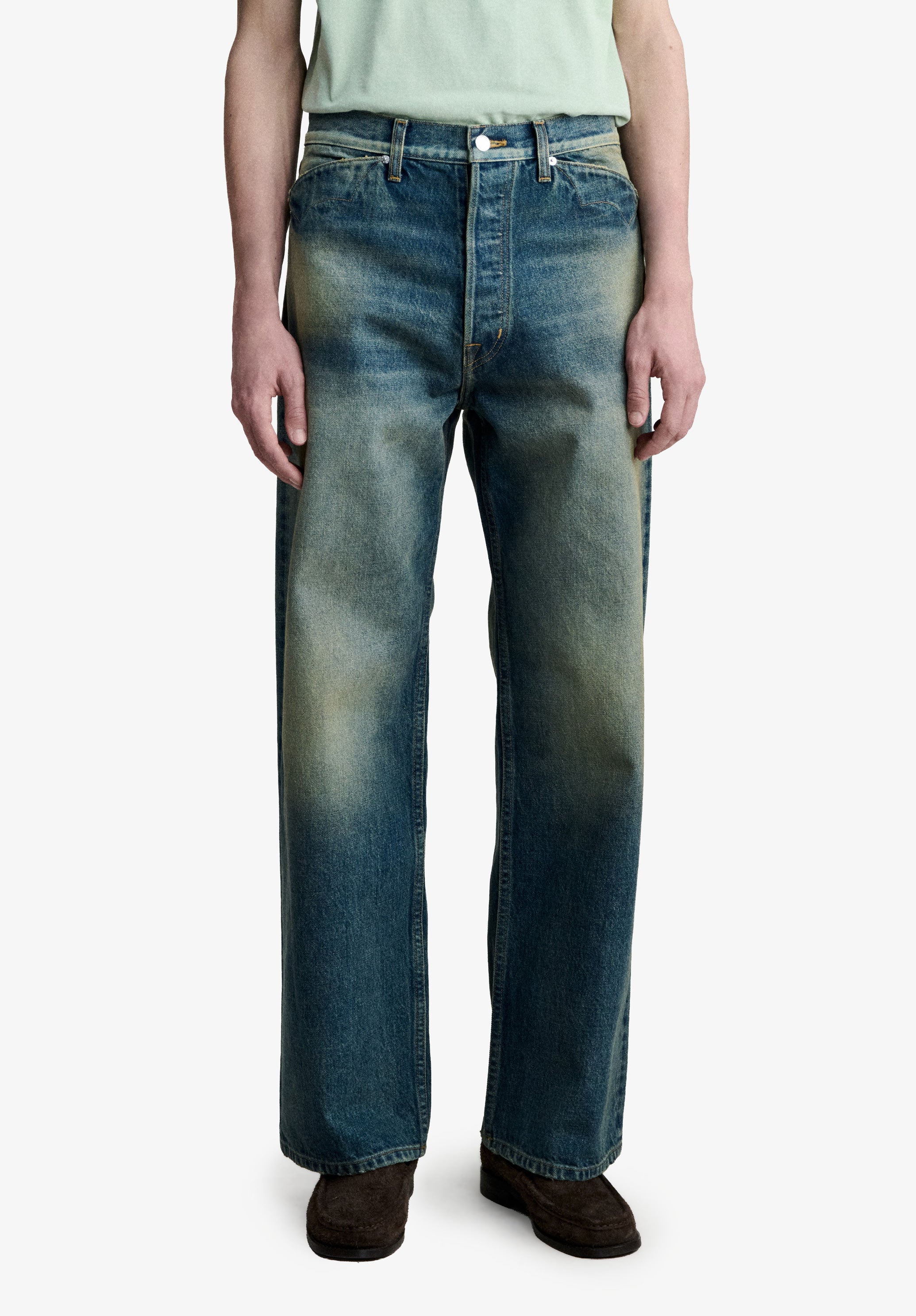 Selvdege jeans, raw and stone washed denim men | A.P.C.