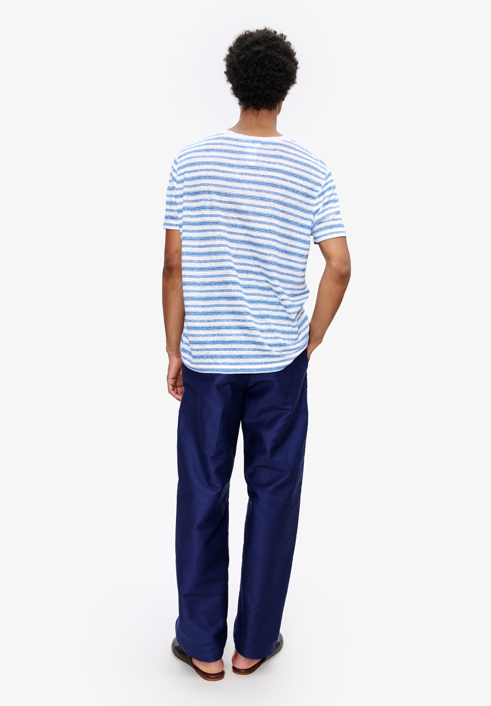 Striped linen T-shirt - 3